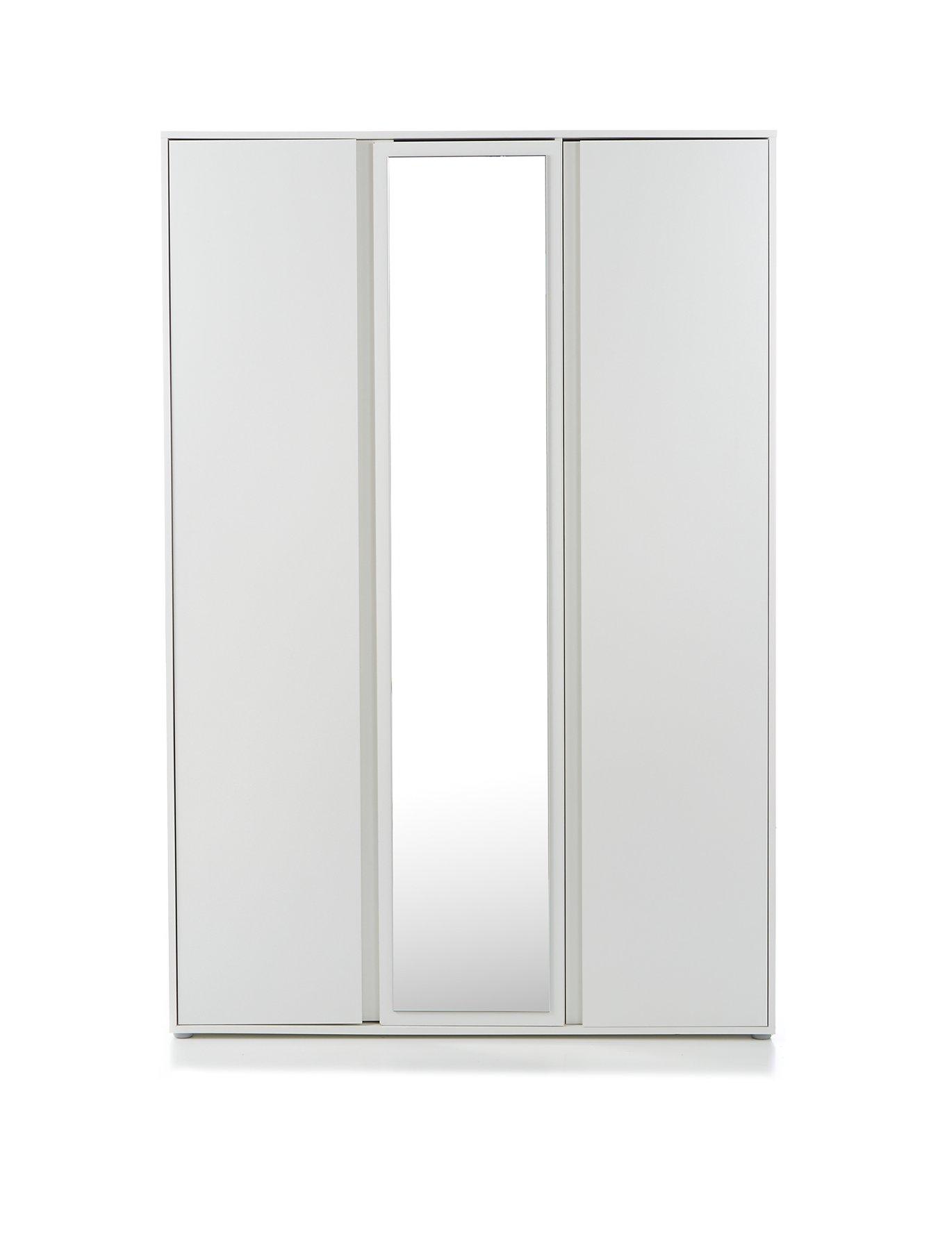 Image 2 of 7 of The Very Collection Lisson 3 Door Mirrored Wardrobe - White&nbsp;- FSC&reg; Certified