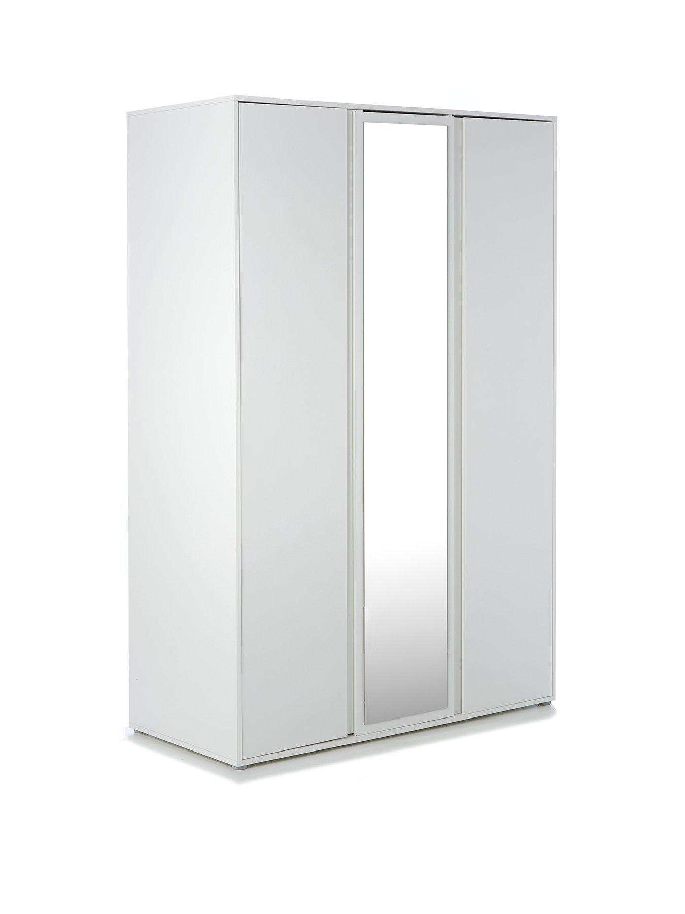 Image 3 of 7 of The Very Collection Lisson 3 Door Mirrored Wardrobe - White&nbsp;- FSC&reg; Certified