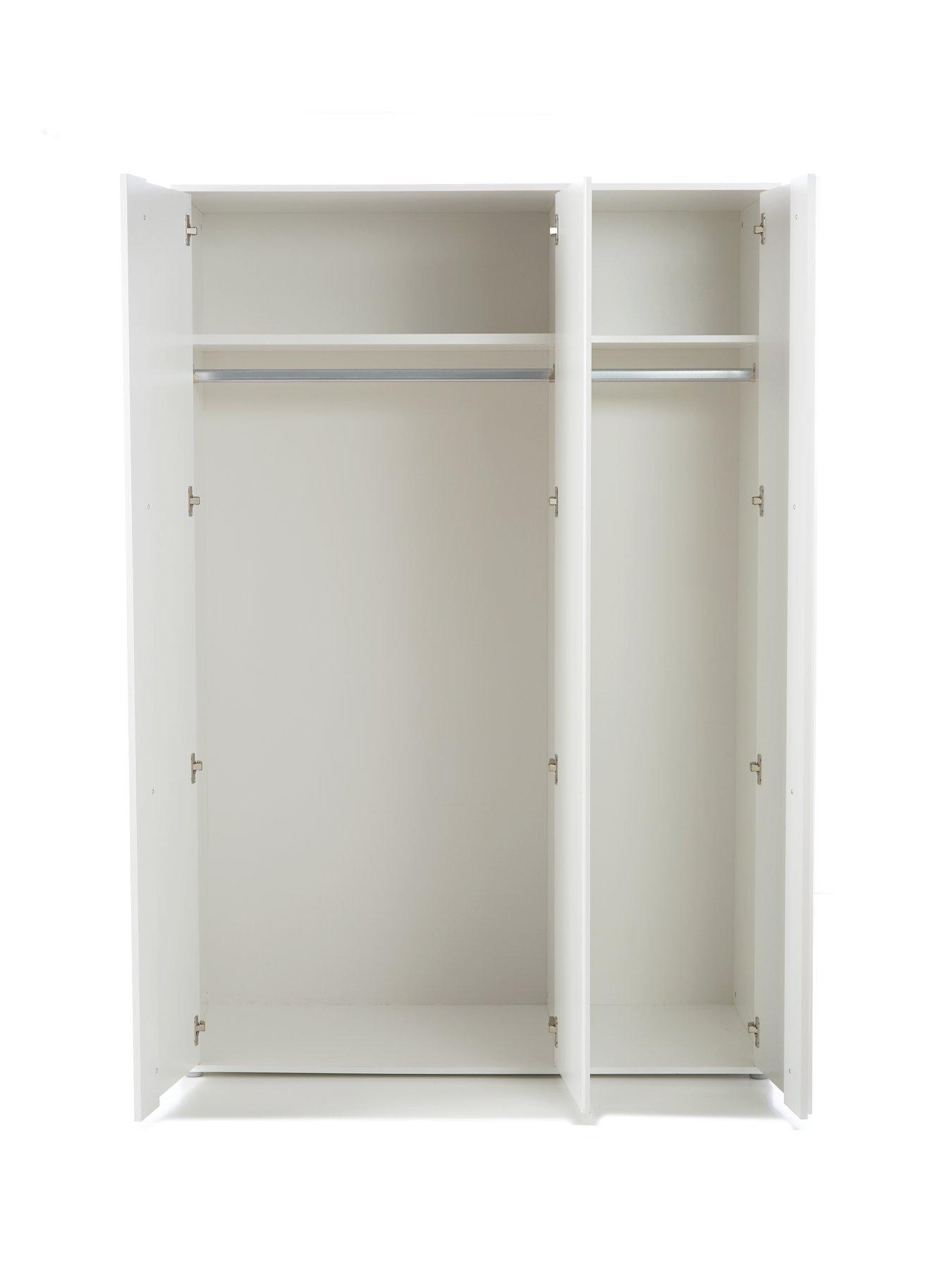 Image 4 of 7 of The Very Collection Lisson 3 Door Mirrored Wardrobe - White&nbsp;- FSC&reg; Certified