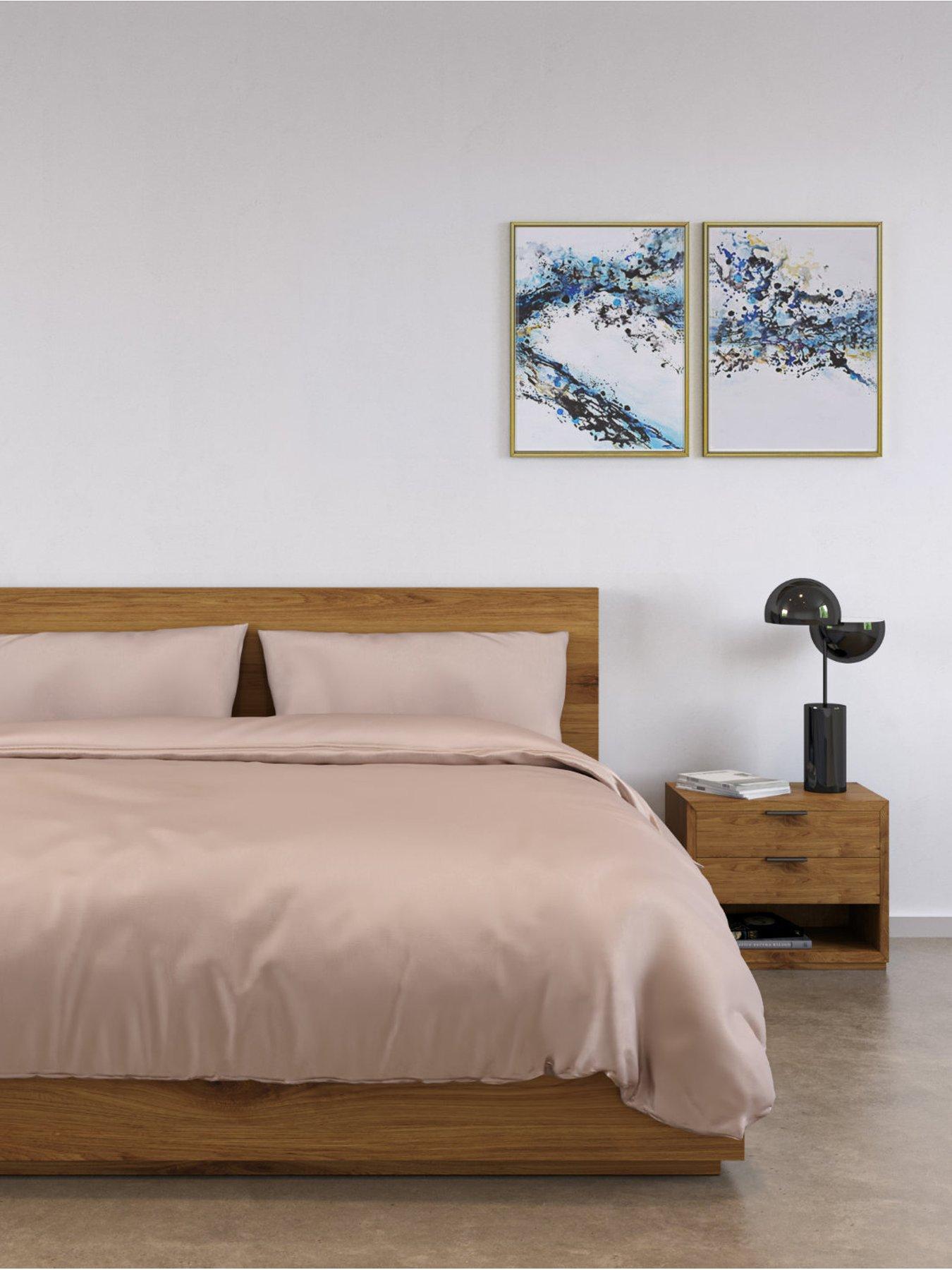  image of panda-london-100-bamboo-pillowcase-pair-pink