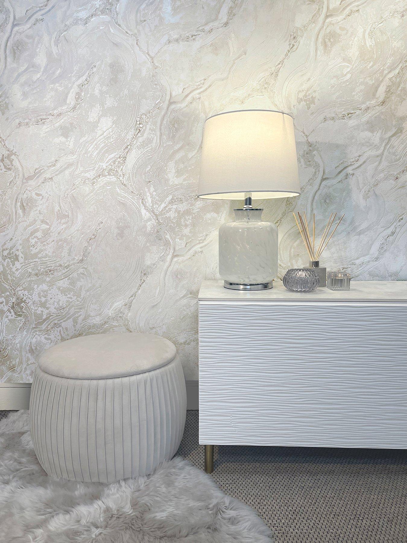 Rasch Palmetto Agate Wallpaper - Pearl