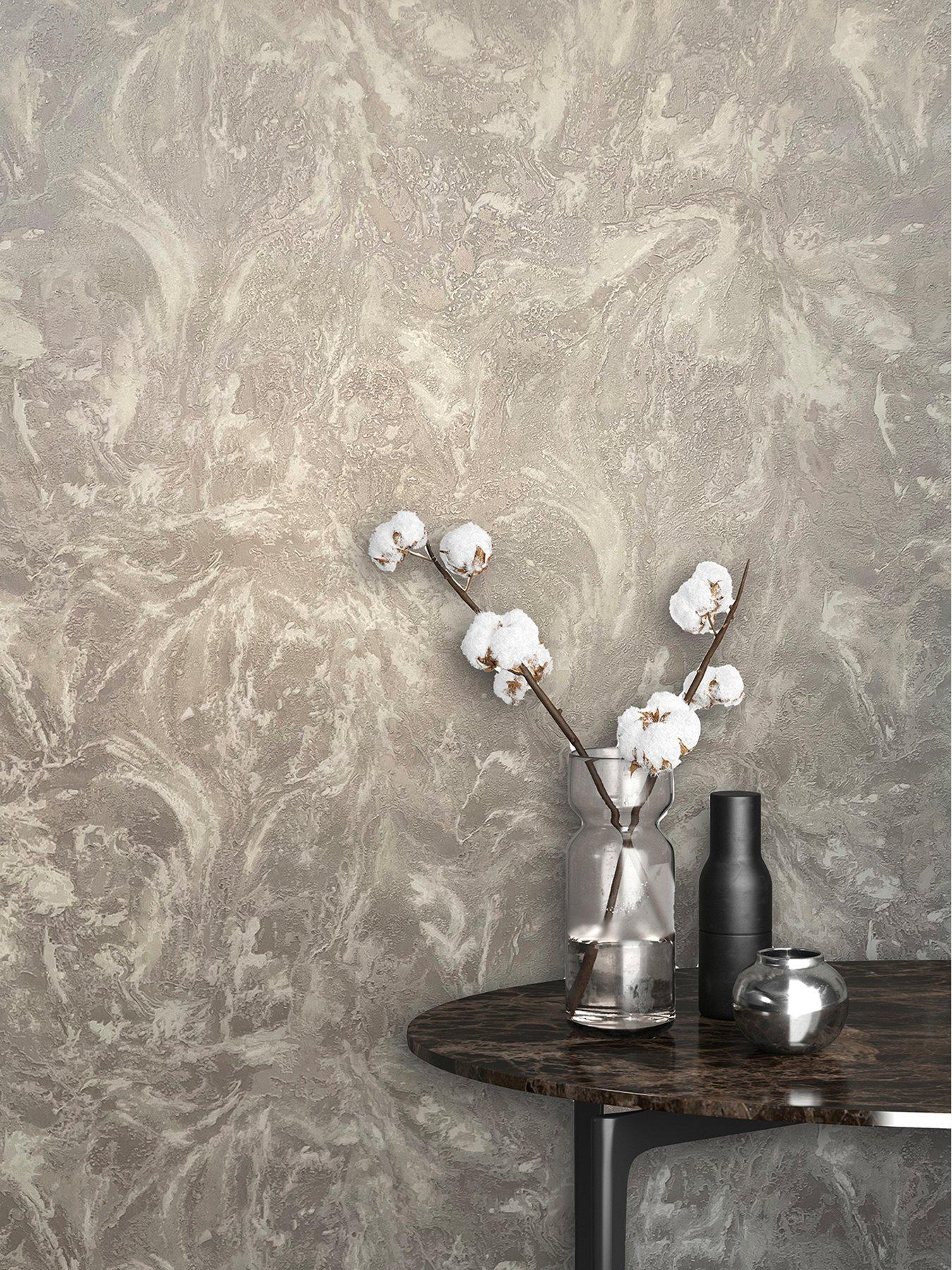 undefined Sienna Marble Wallpaper - Grey