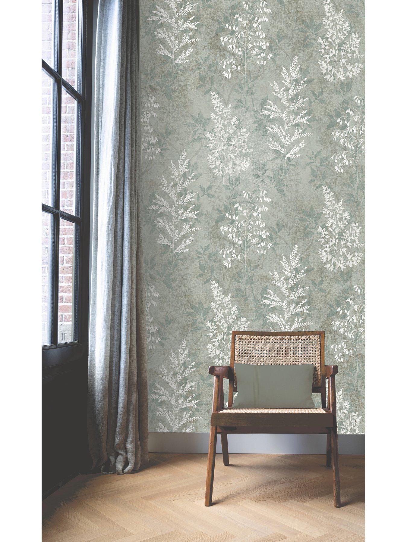 Rasch Dimension Garden Wallpaper - Sage | littlewoods.com