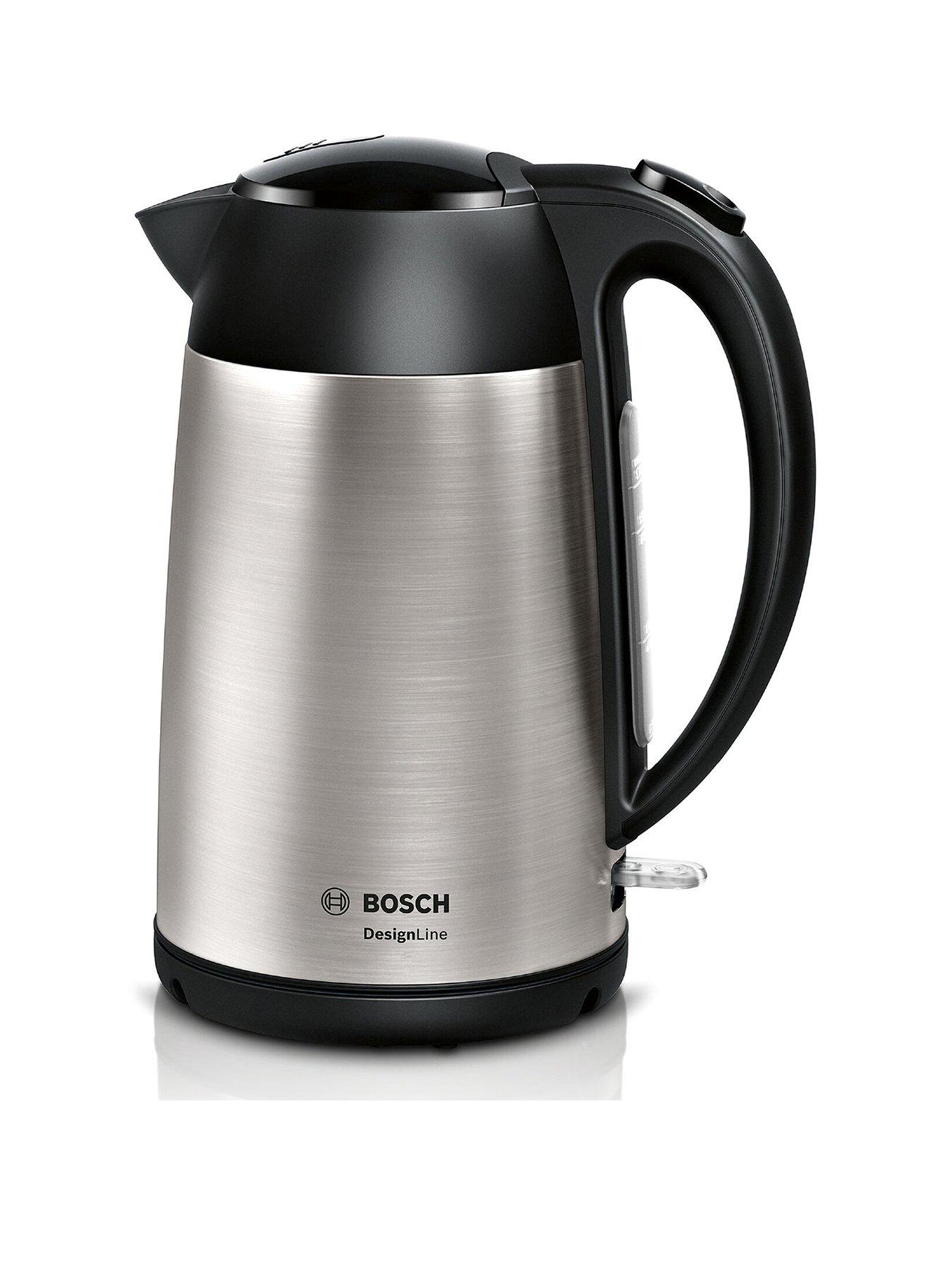 Bosch DesignLine TWK3P420GB 2 Slot Kettle - Stainless Steel