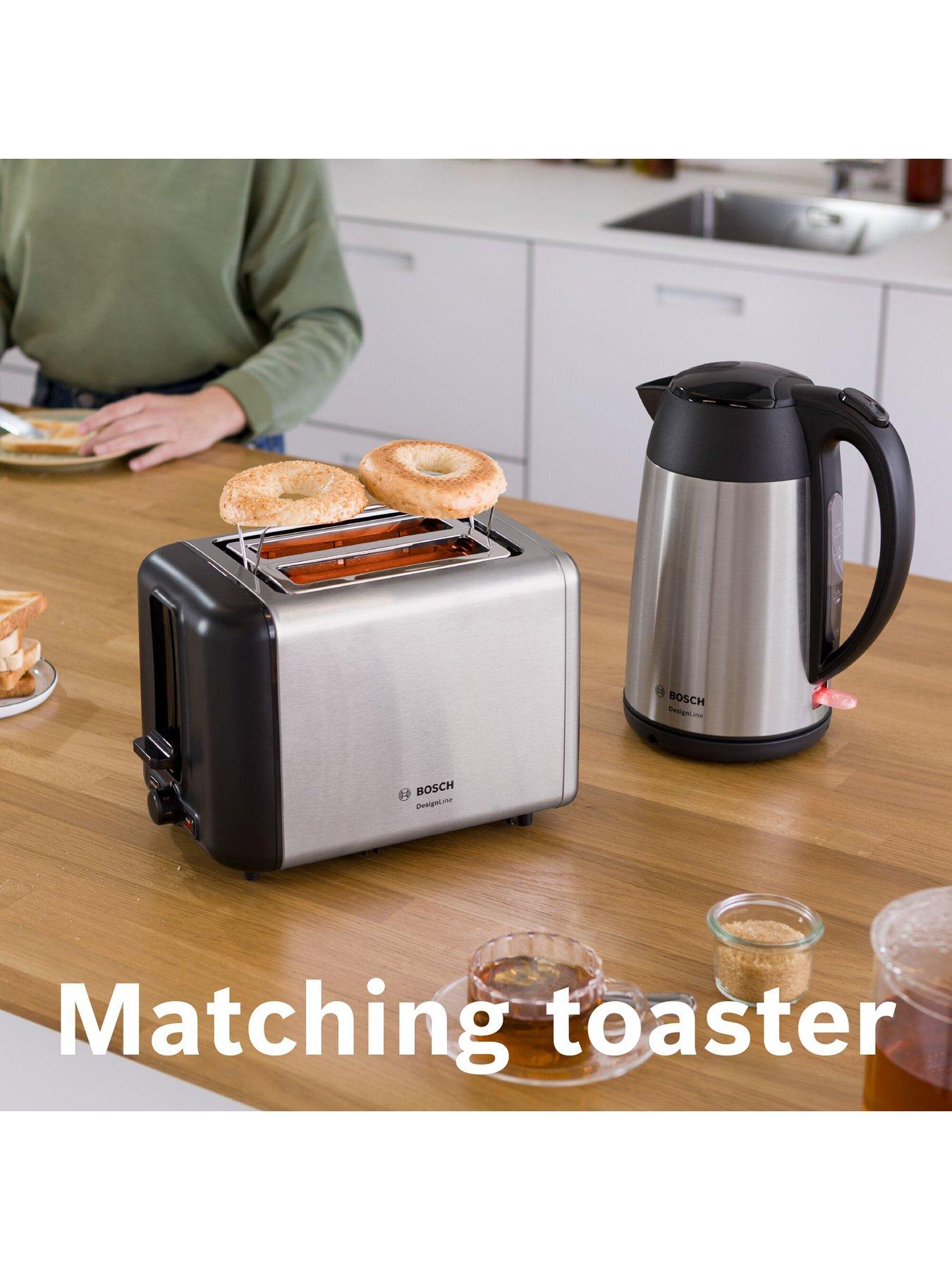 Image 3 of 7 of Bosch Bosch DesignLine TWK3P420GB 2 Slot Kettle - Stainless Steel