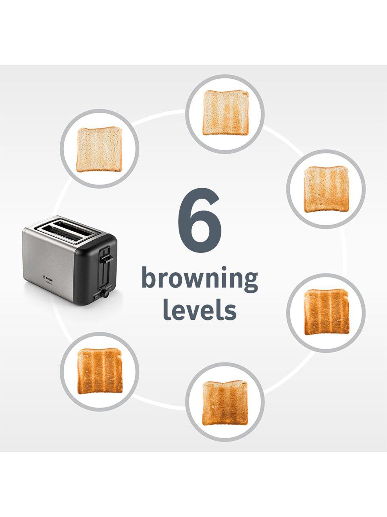  image of bosch-designline-tat3p420gb-2-slicenbsptoaster-with-6-variable-browning-levelsnbsp--stainless-steel
