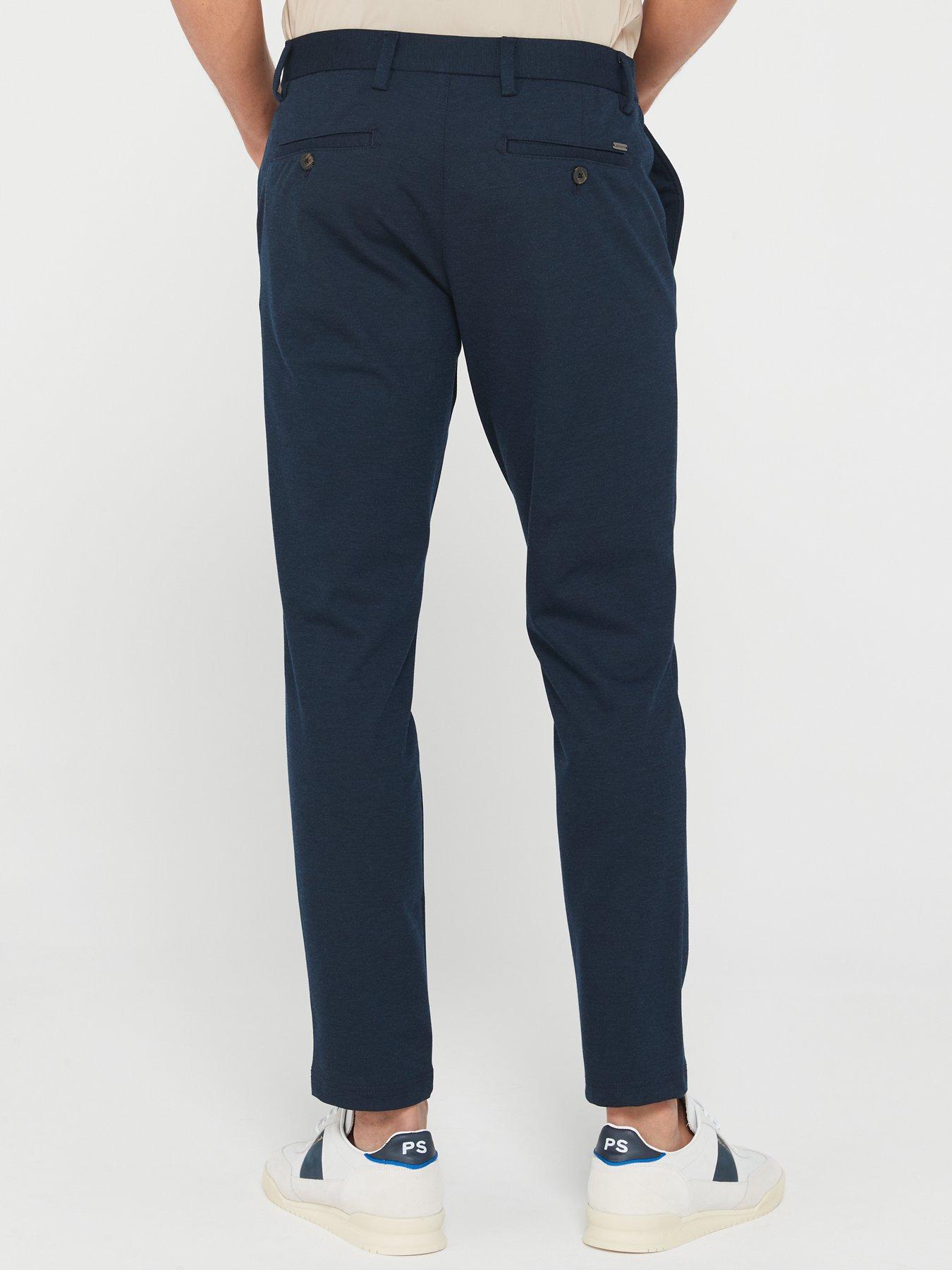 Image 2 of 4 of Jack & Jones Marco Slim Fit Jersey Chino Trousers - Navy
