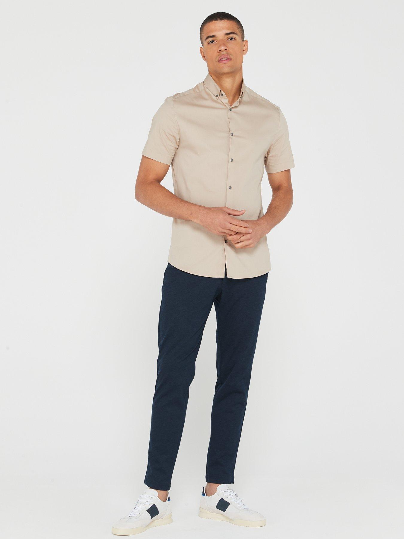 Image 3 of 4 of Jack & Jones Marco Slim Fit Jersey Chino Trousers - Navy