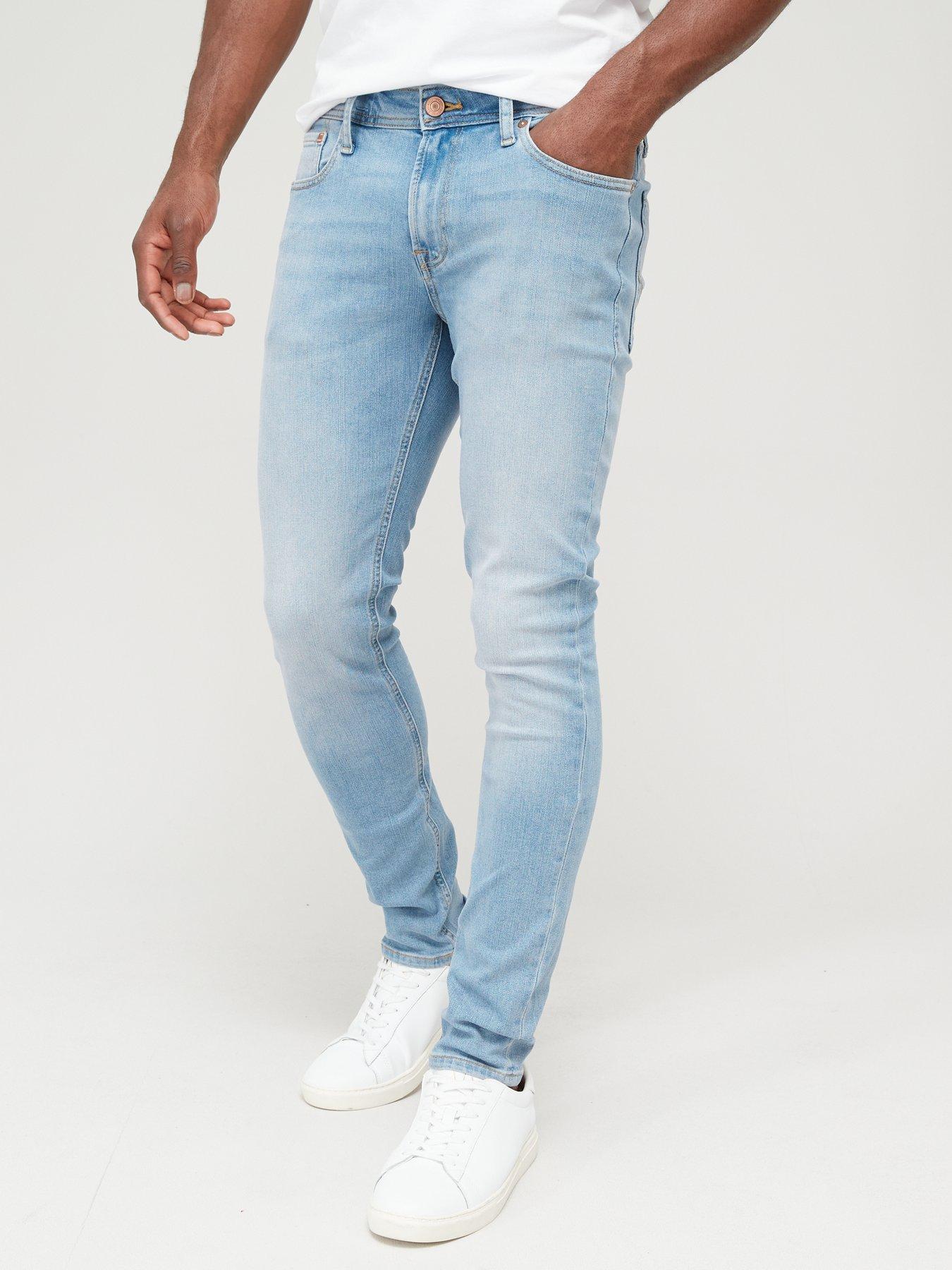 Jack Jones Liam Skinny Fit Jeans Light Wash Littlewoods