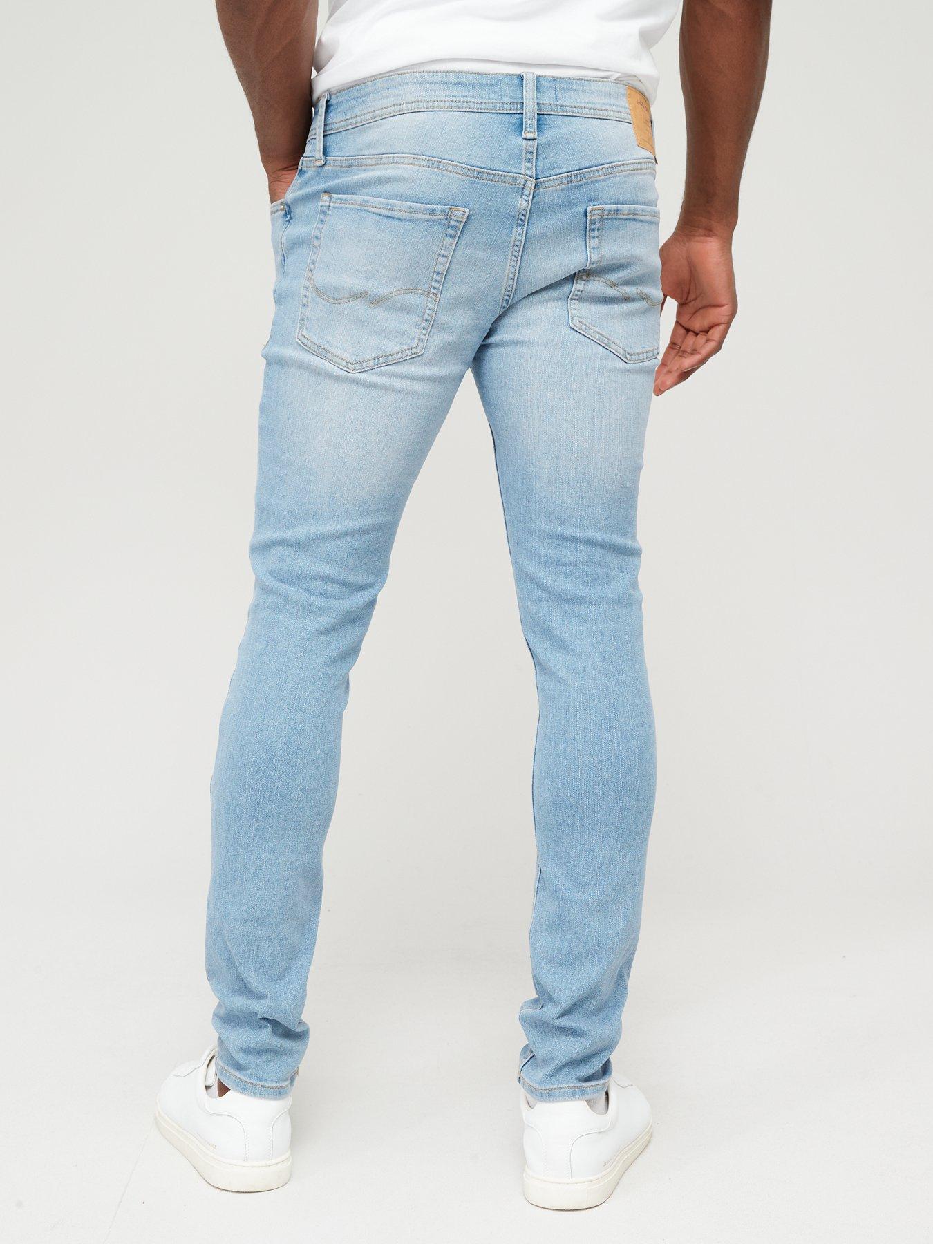 Jack Jones Liam Skinny Fit Jeans Light Wash Littlewoods