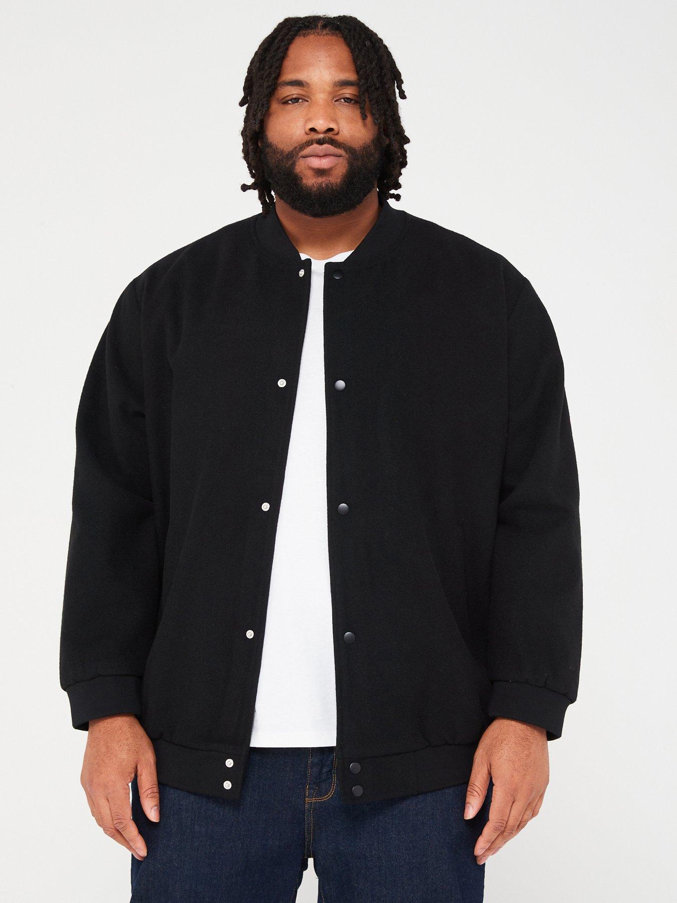 Jack & jones on sale black bomber jacket