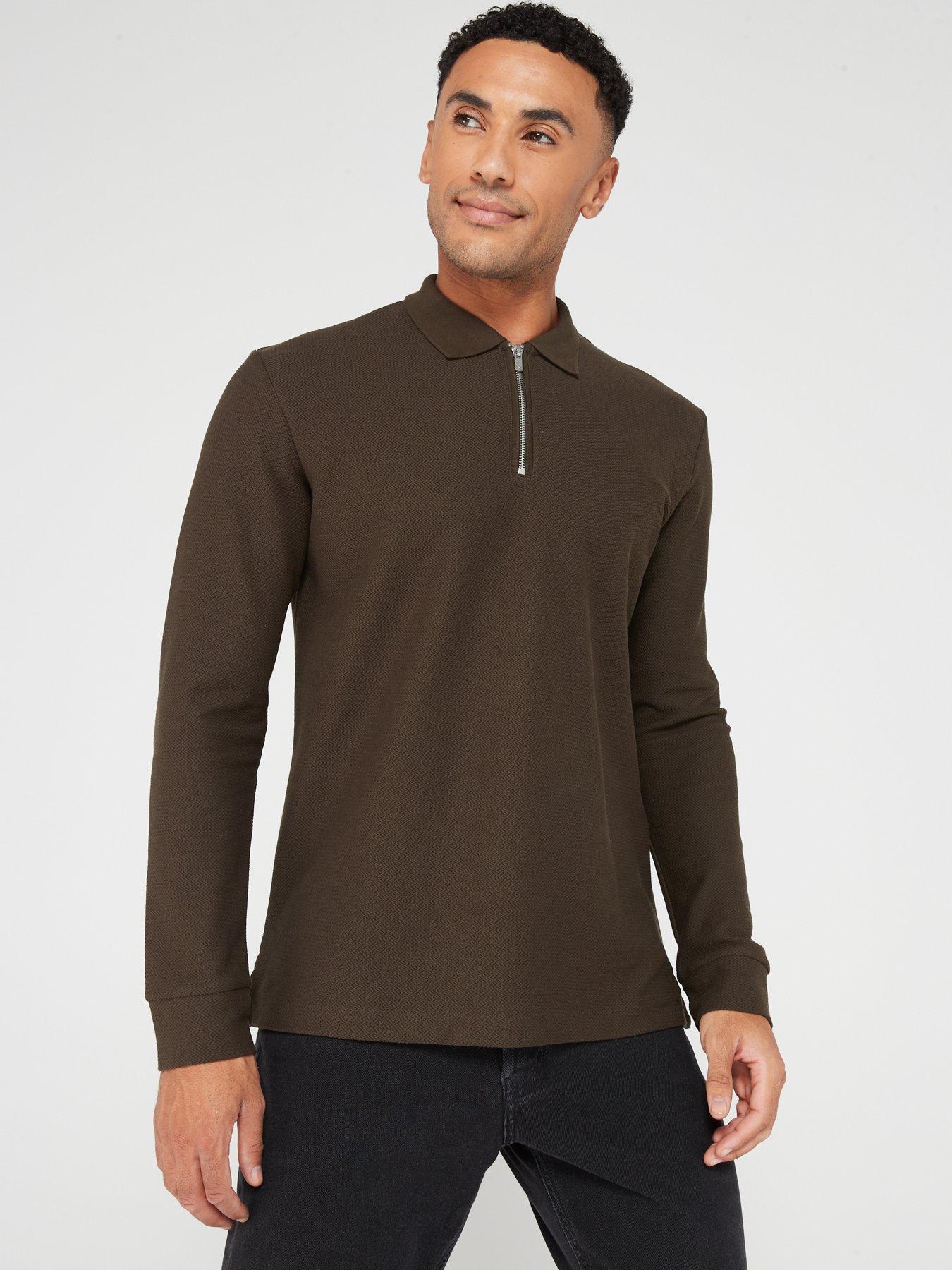 Jack jones outlet long sleeve polo