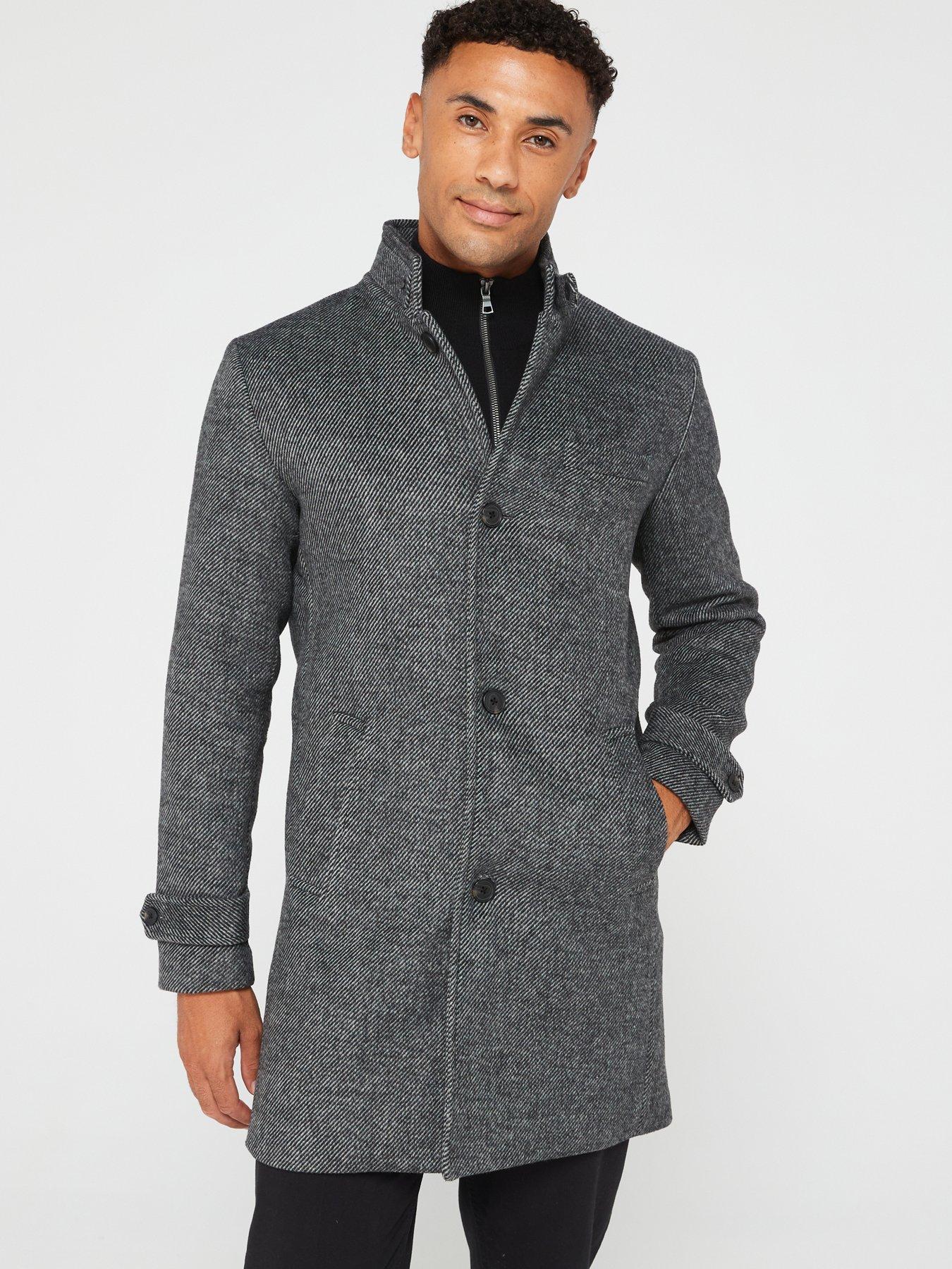 Jack & jones premium hotsell wool overcoat