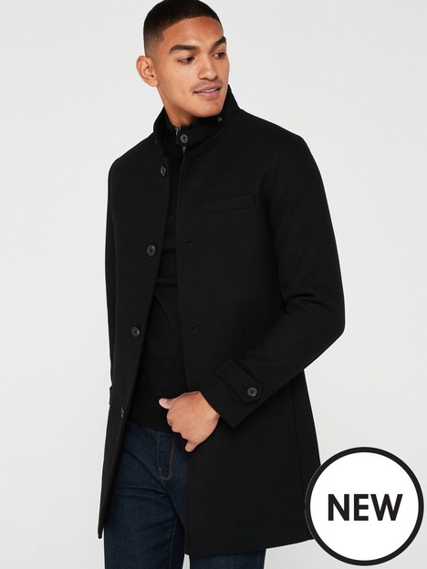 jack-jones-premium-wool-blend-over-coat-black
