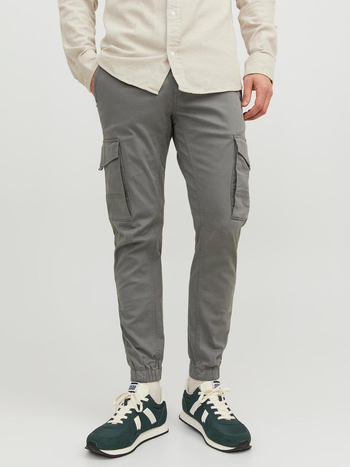 undefined Jack  &  Jones Paul Flake Cuffed Cargo Trousers - Green