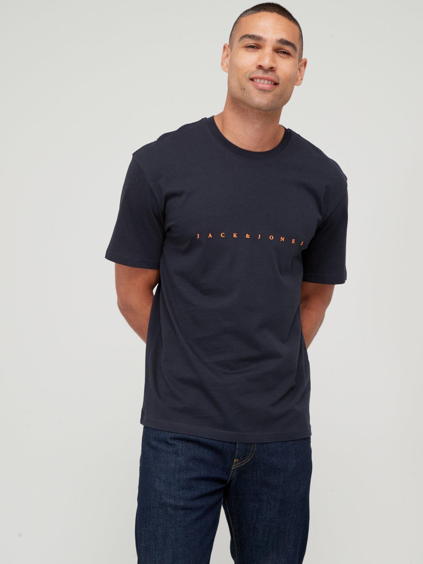 Jack & Jones Chest Logo T-Shirt - Navy