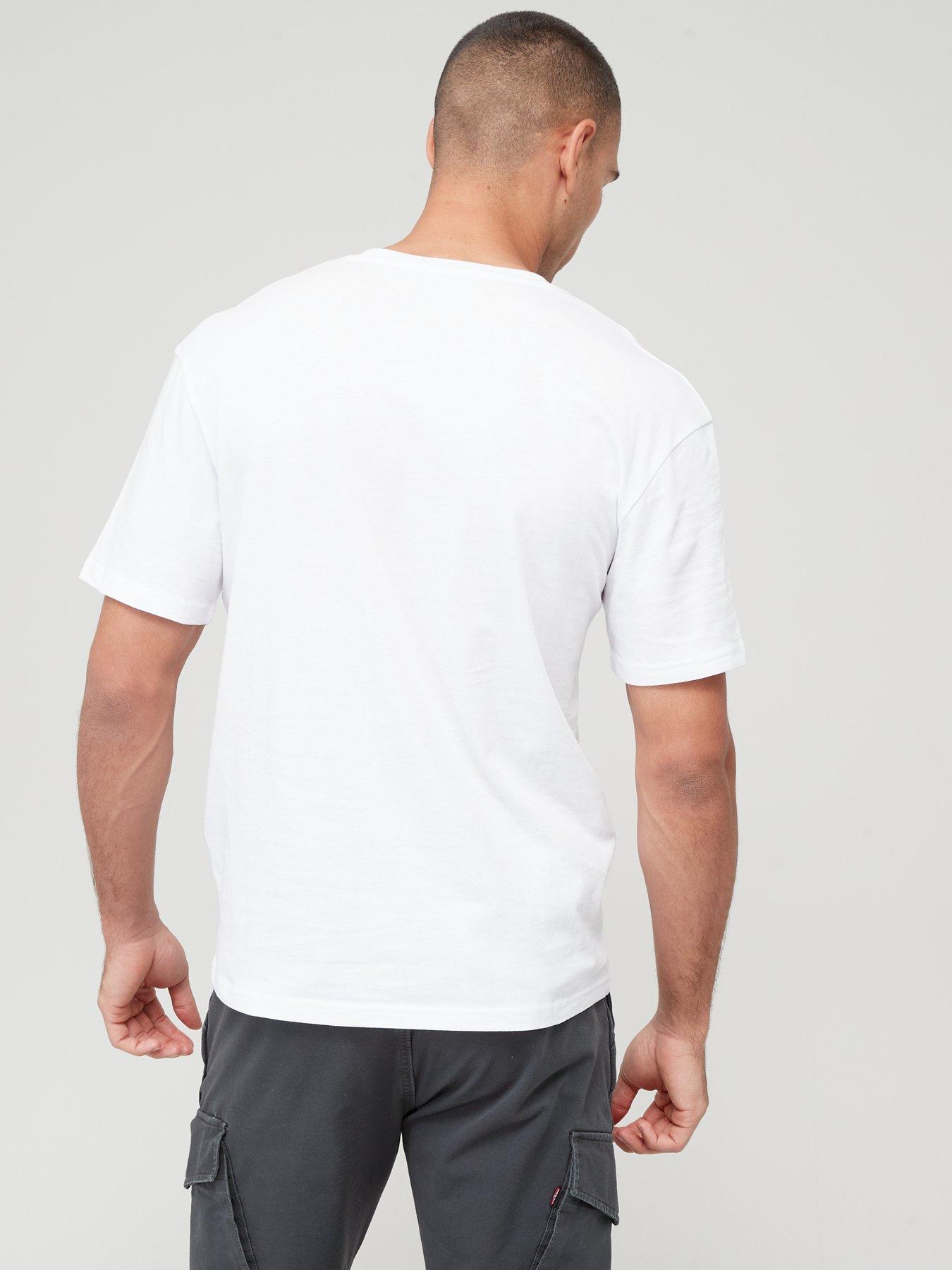  image of jack-jones-chest-logo-t-shirt-white