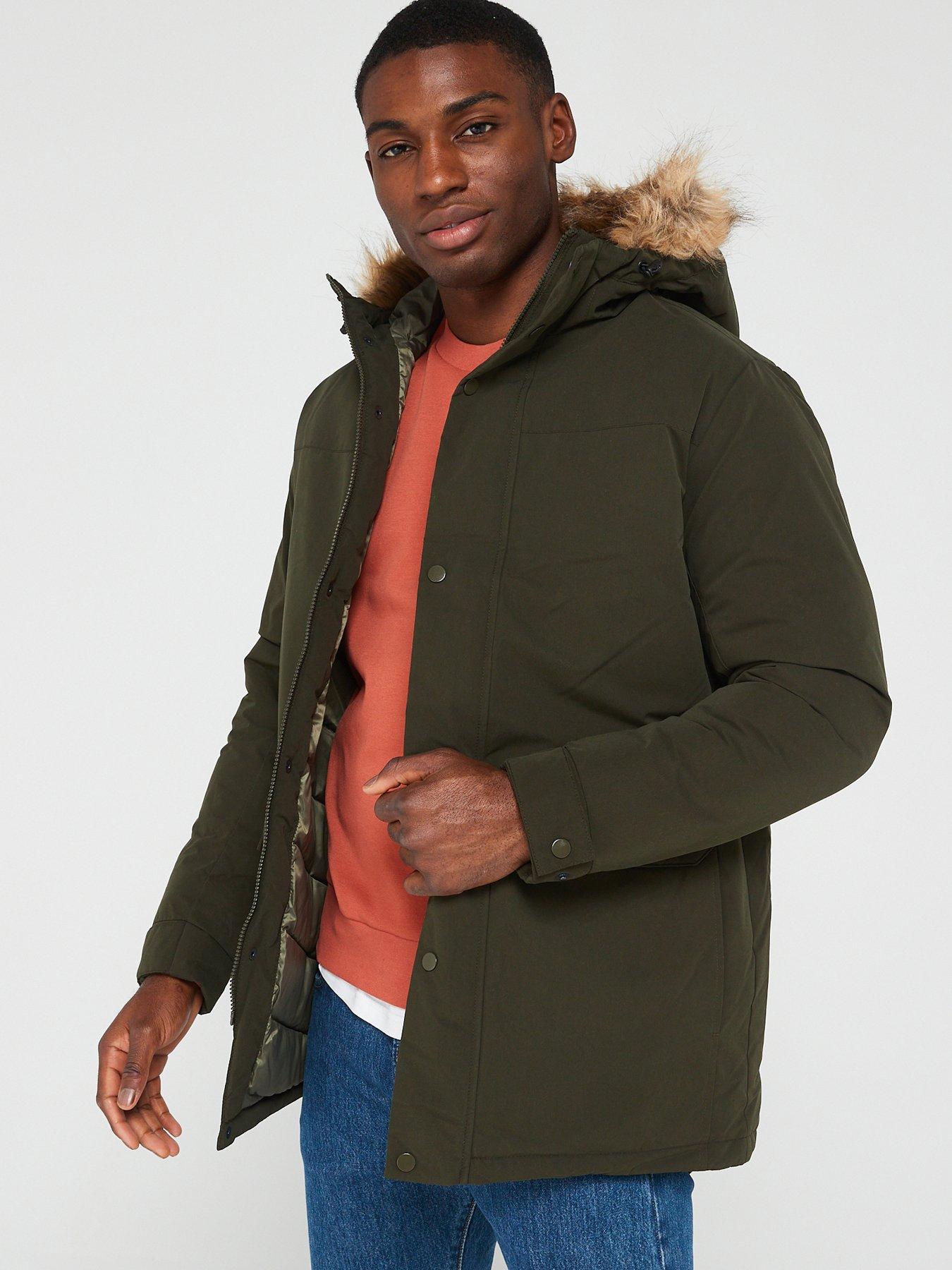 Jack and jones khaki jacket sale