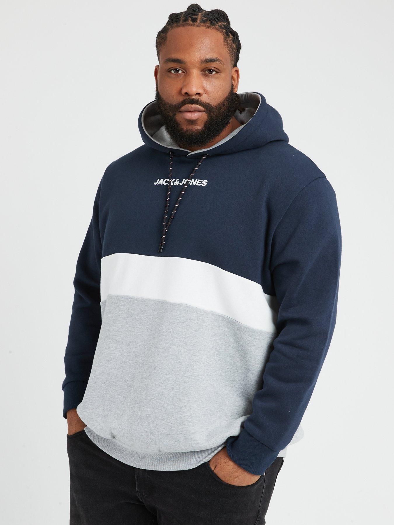 Jack jones grey hoodie best sale