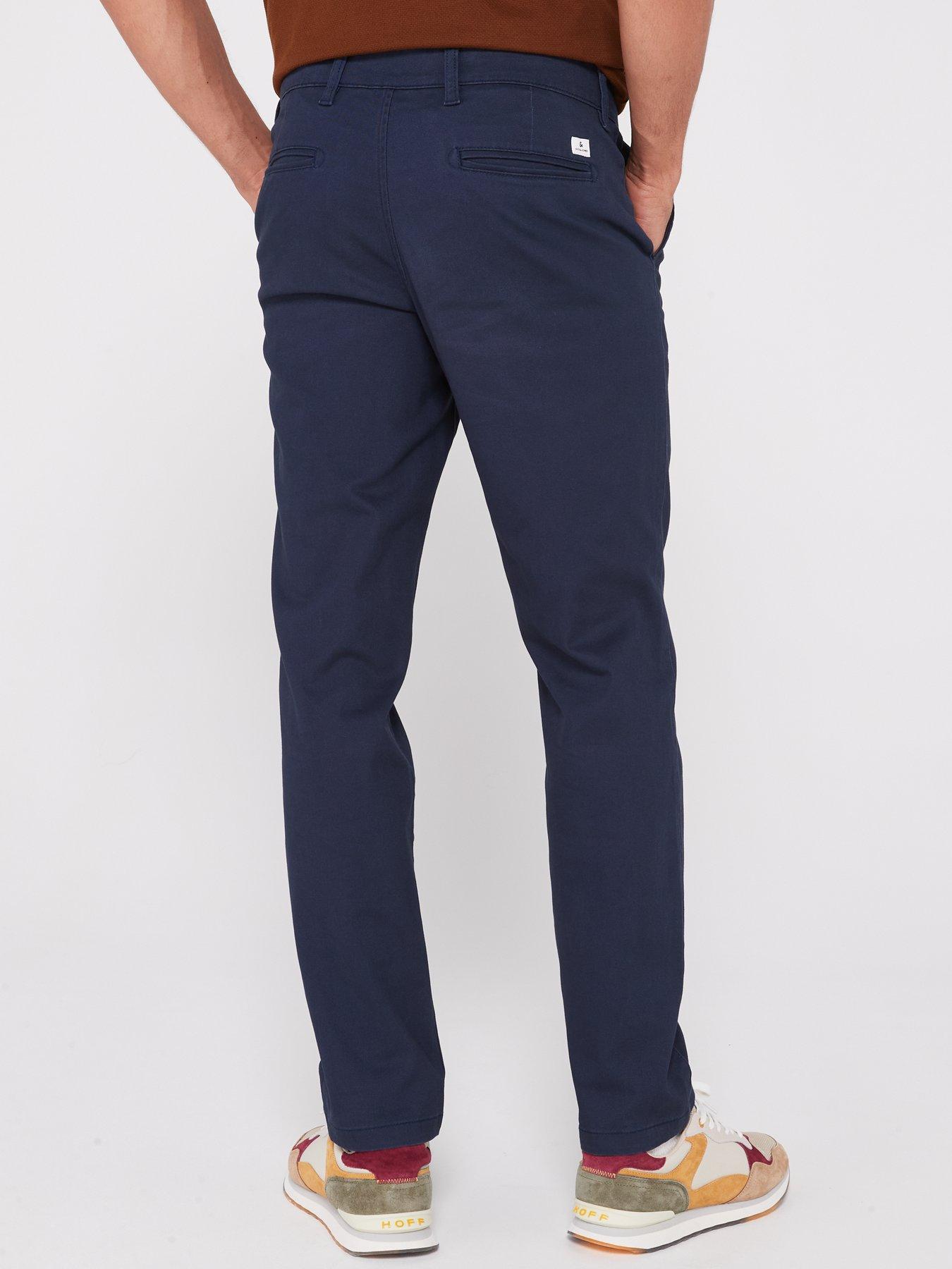 Image 2 of 5 of Jack & Jones Ollie Dave Regular Fit Chino Trousers - Navy