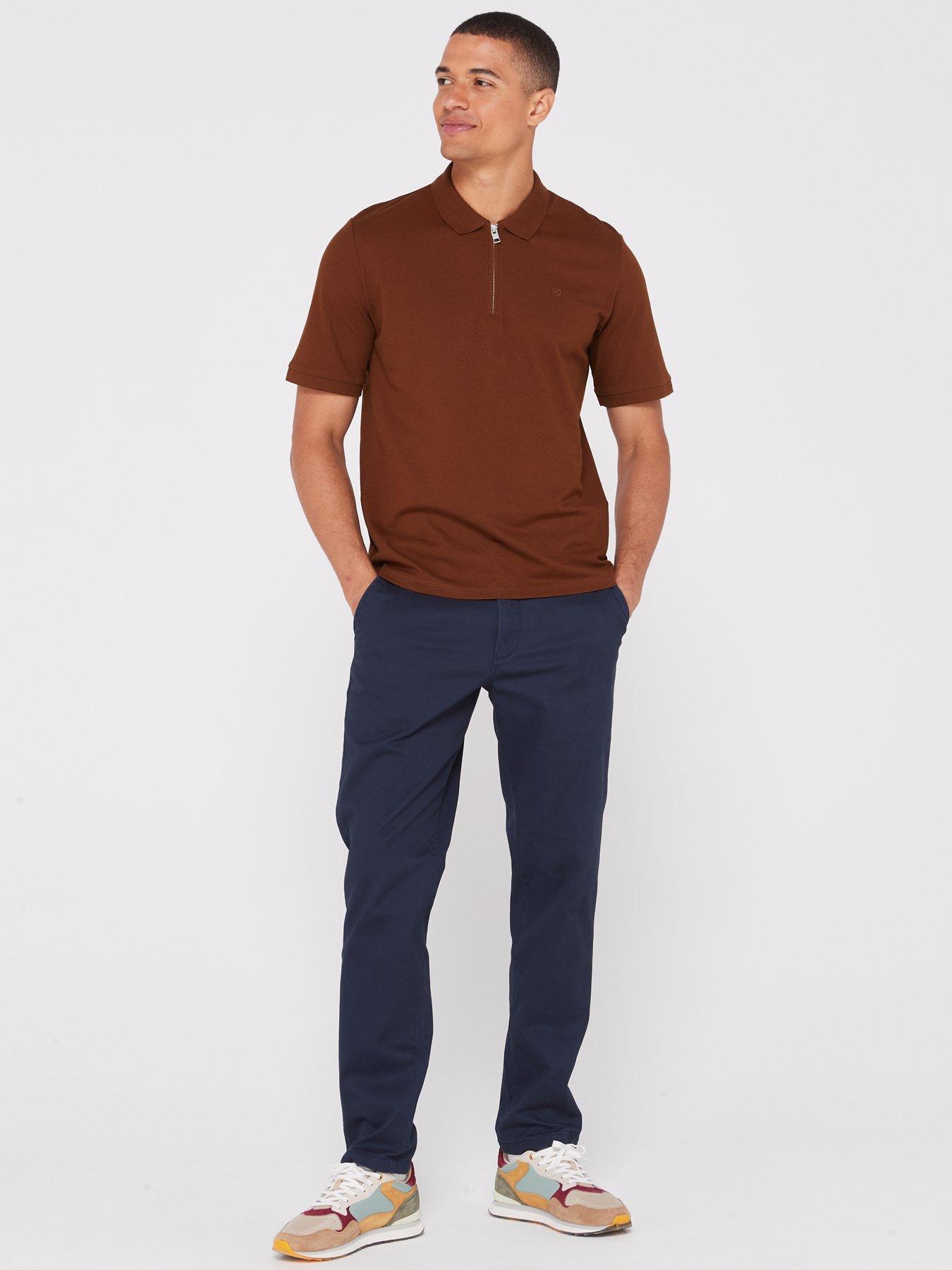 Image 3 of 5 of Jack & Jones Ollie Dave Regular Fit Chino Trousers - Navy