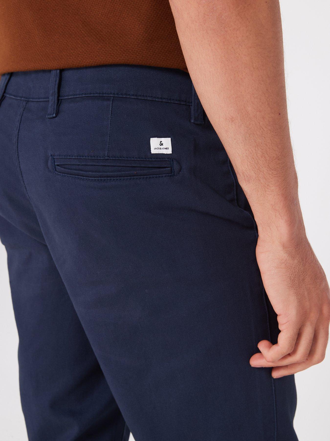 Image 5 of 5 of Jack & Jones Ollie Dave Regular Fit Chino Trousers - Navy