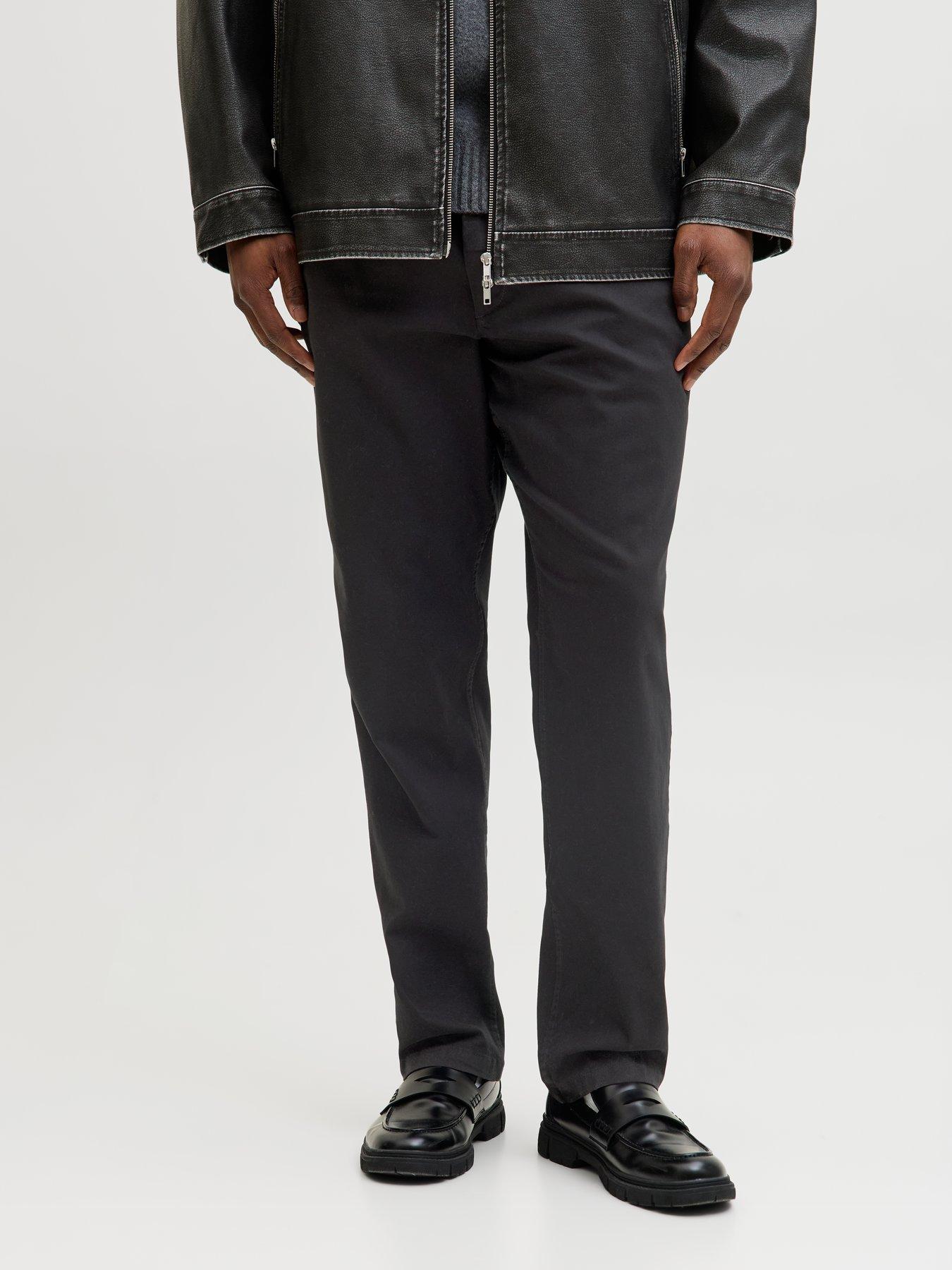 Jack & Jones Plus Marco Slim Fit Chino Trousers - Black