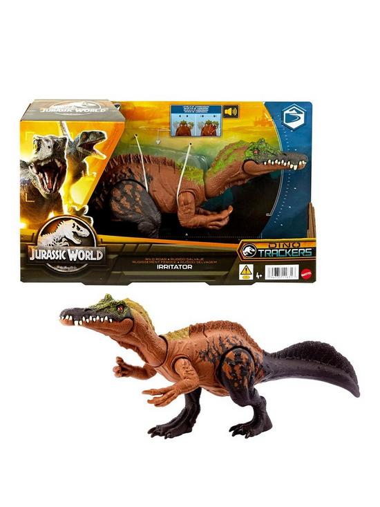 front image of jurassic-world-wild-roar-irritator-dinosaur-figure