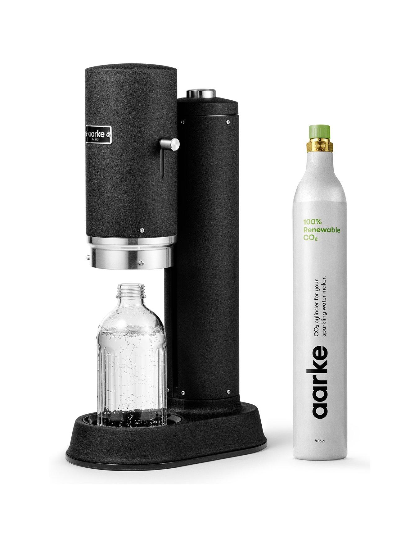 Aarke Carbonator Pro Matte Black Sparkling Water Maker & Co2 Gas Cylinder