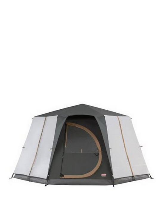 front image of coleman-cortes-octagon-8--person-tent--nbspgrey