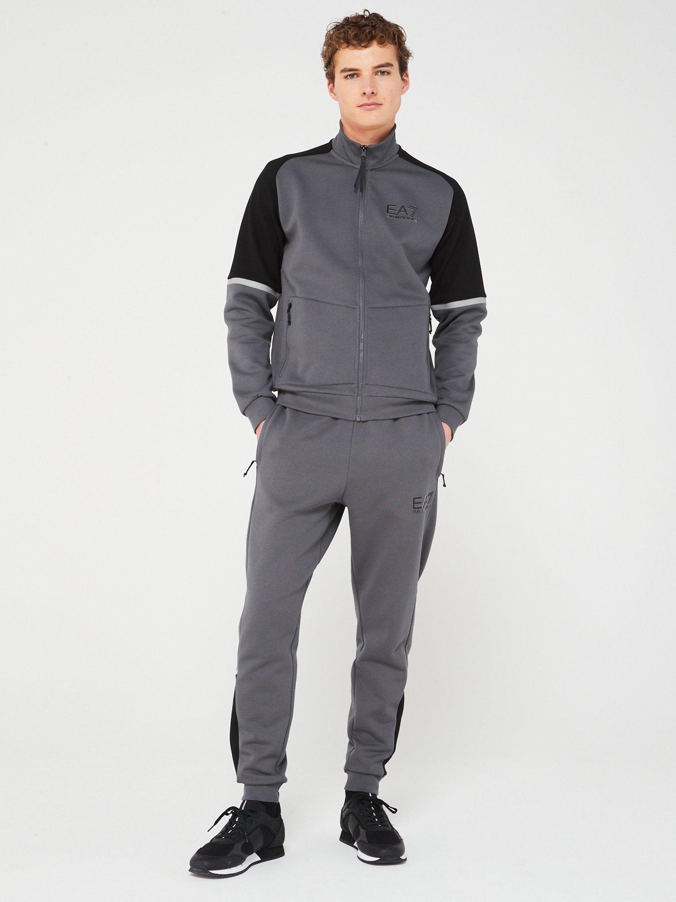 EA7 Emporio Armani Contrast Panel Tracksuit littlewoods