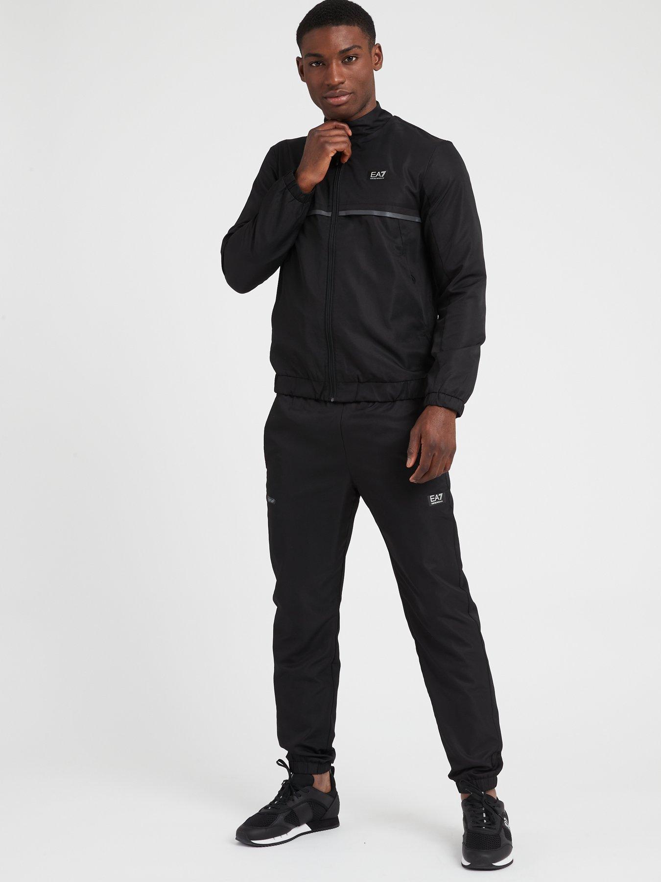 EA7 Emporio Armani EA7 Emporio Armani Zip Through Tracksuit - Black