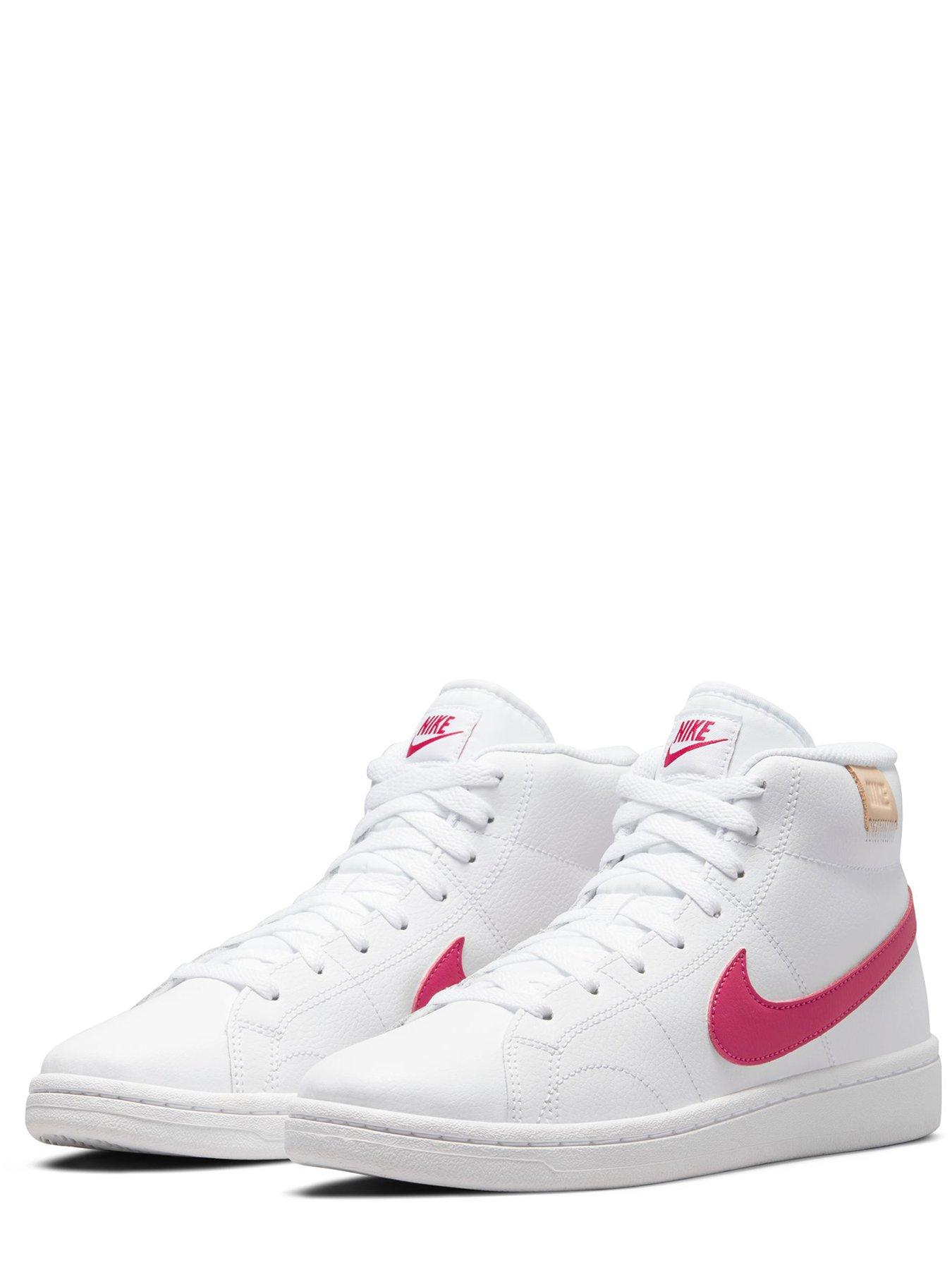 Nike court royale white hot sale pink