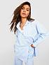  image of boohoo-poplin-contrast-stripe-relaxed-fit-shirt-light-blue