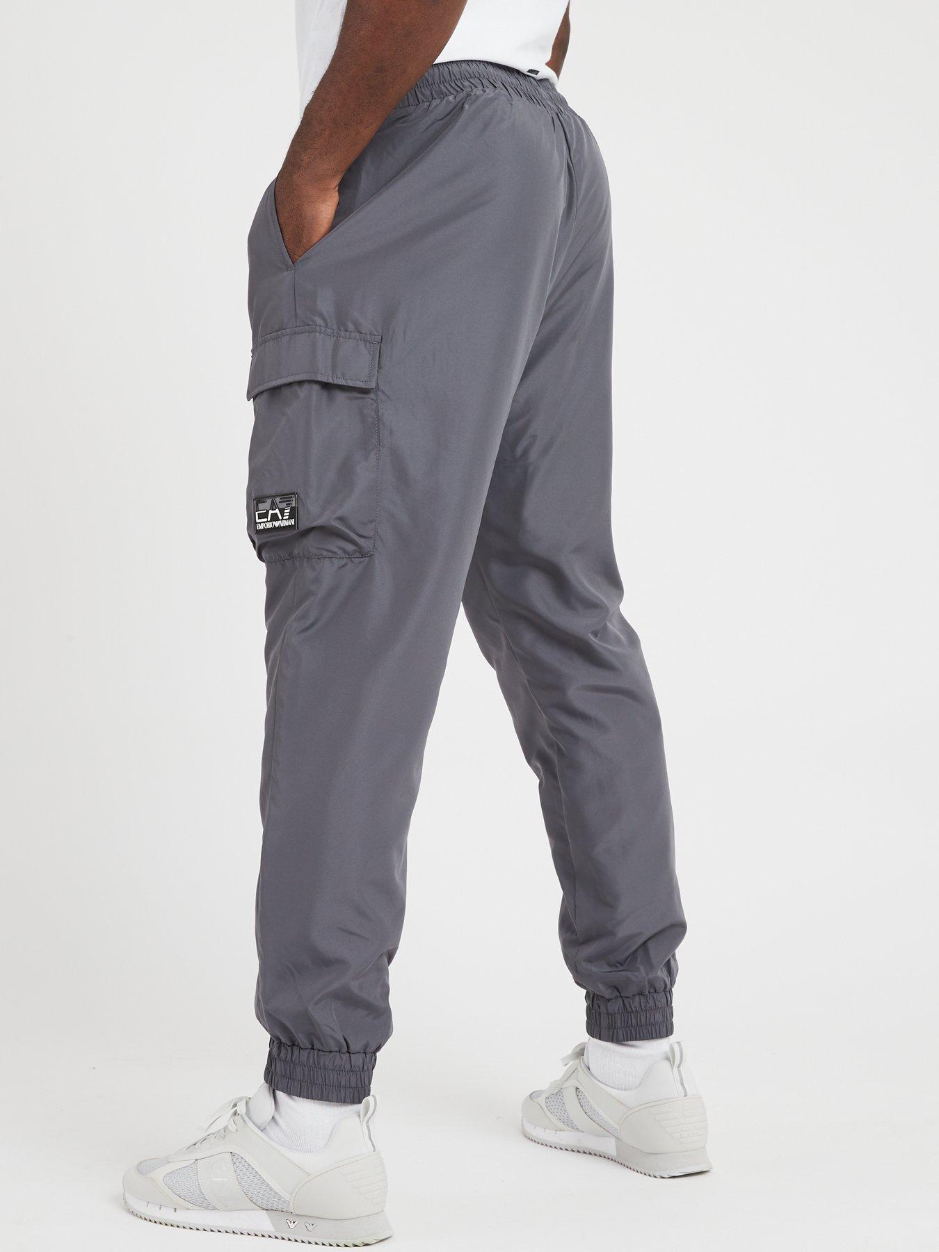 EA7 Emporio Armani Cargo Joggers - Dark Grey | littlewoods.com