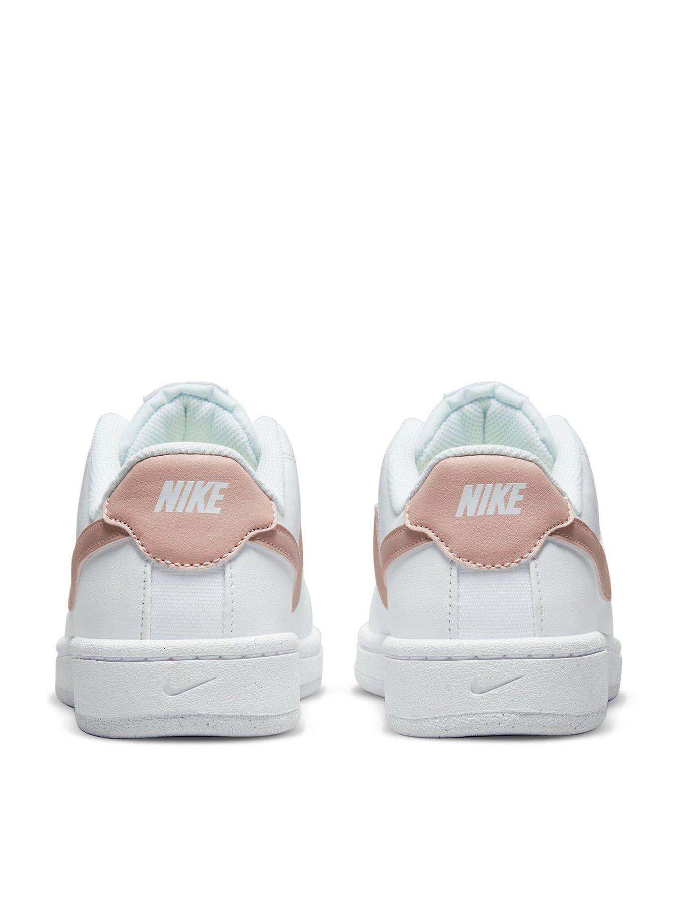 Nike court royale shop pink and white