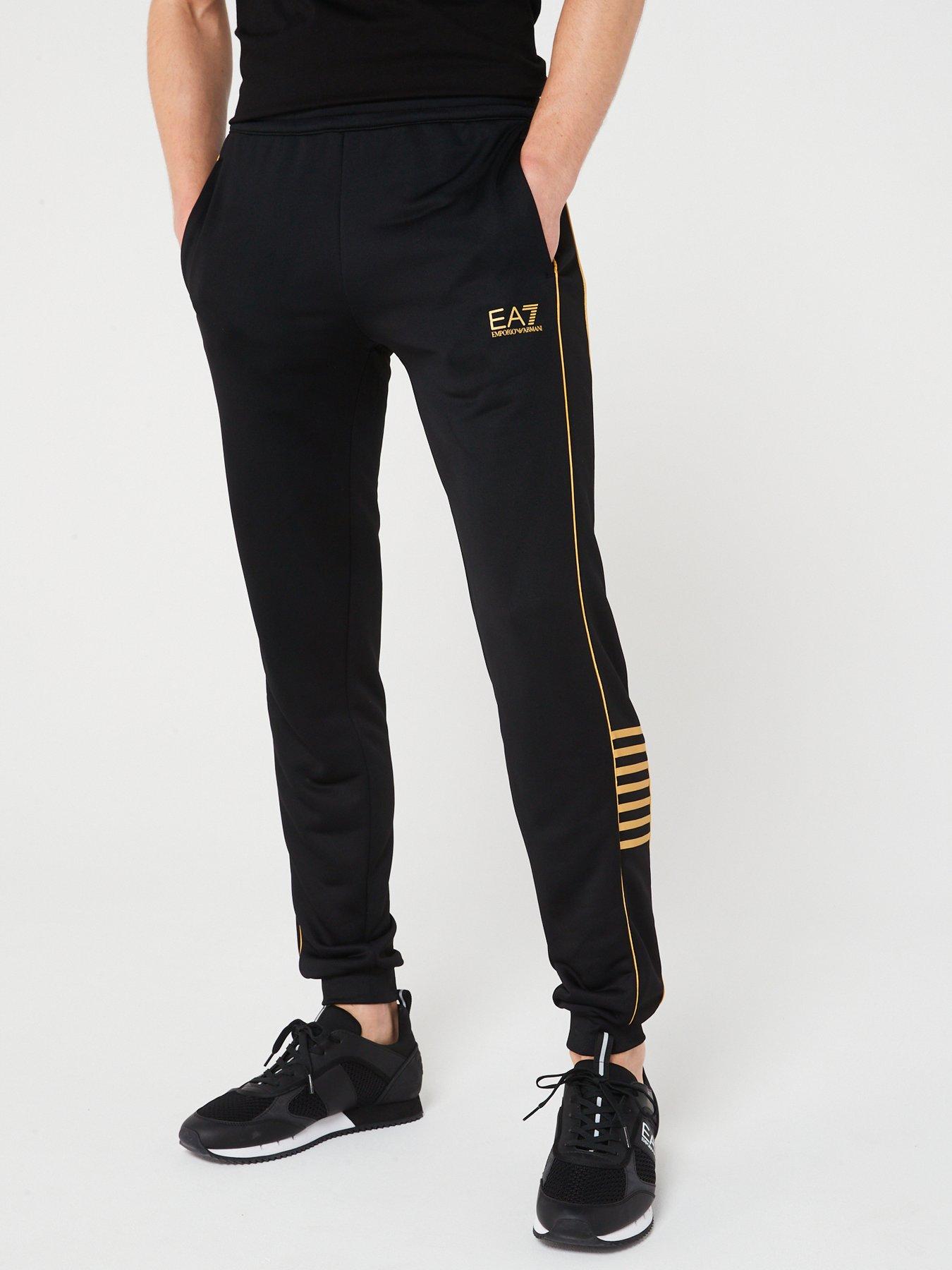 EA7 Emporio Armani Ventus Cuffed Track Pant - Black