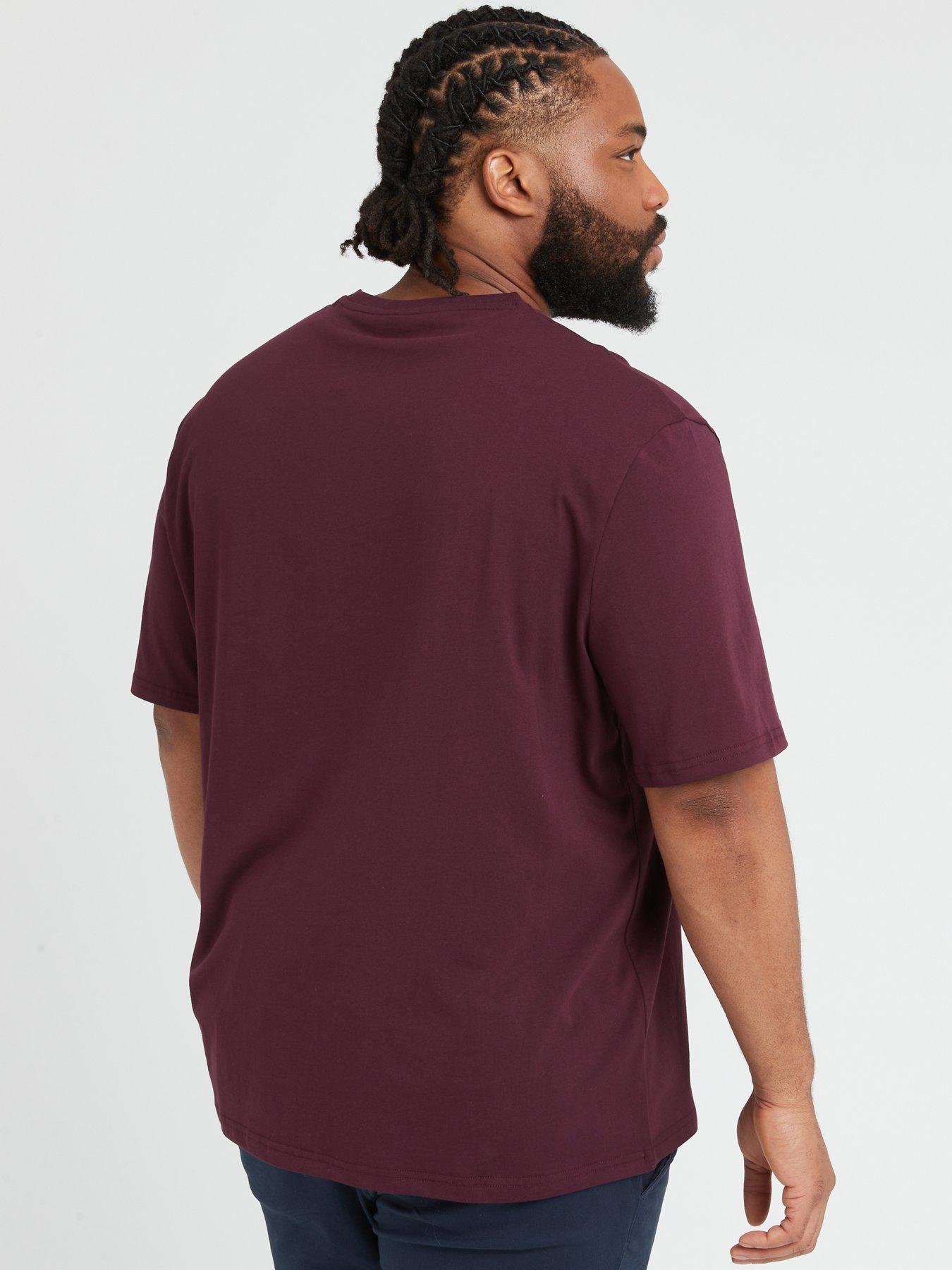 Image 2 of 5 of Lyle & Scott Cotton Crew Neck Plain&nbsp;T-Shirt - Dark Red