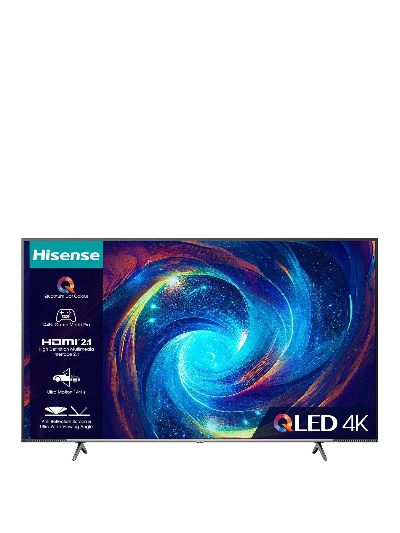 Hisense 55E7KQTUK Pro, 55 inch, 4K Ultra HD, QLED, Smart TV
