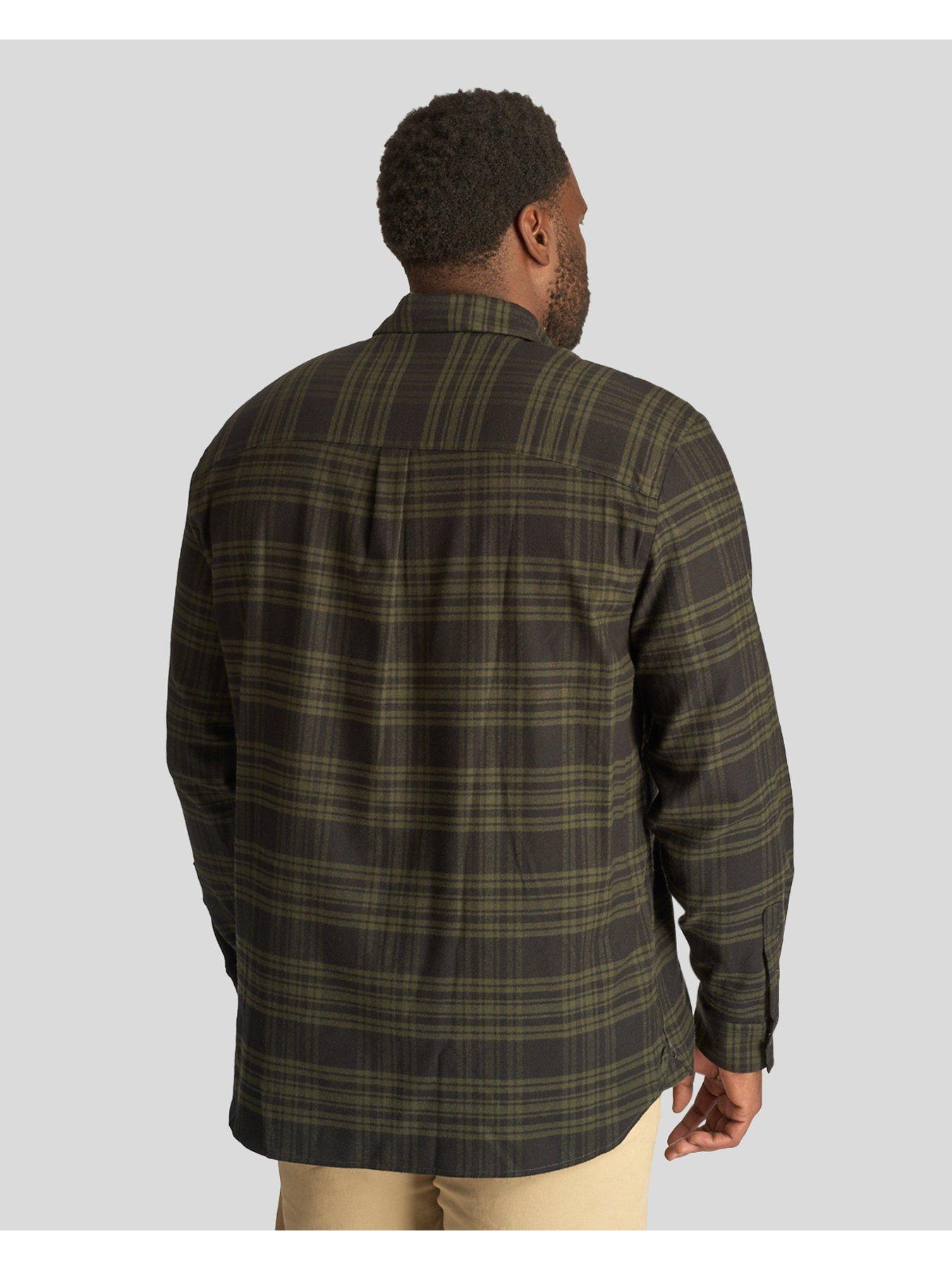 lyle and scott check flannel shirt