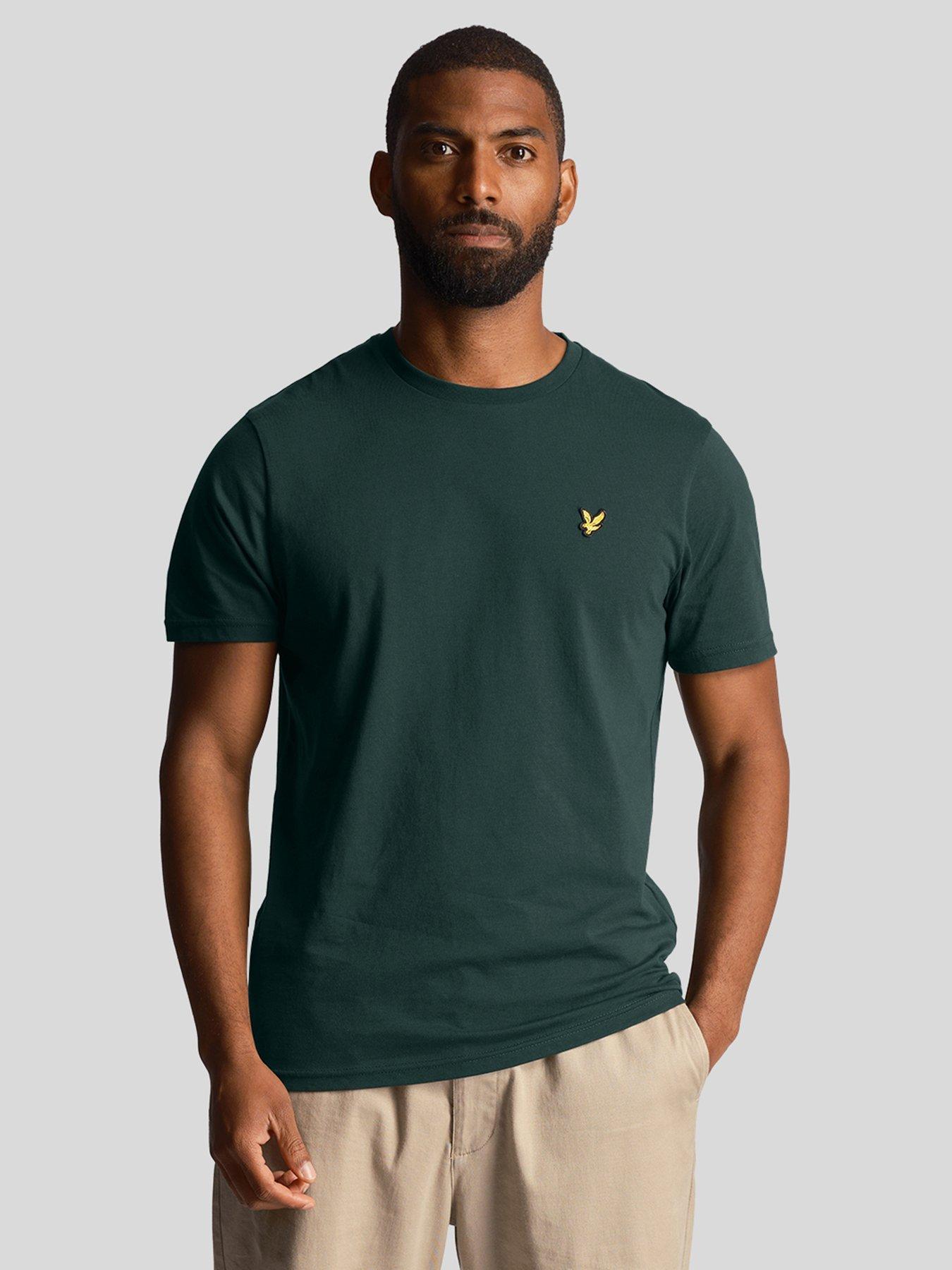 lyle-scott-lyle-amp-scott-plain-t-shirt-dark-green
