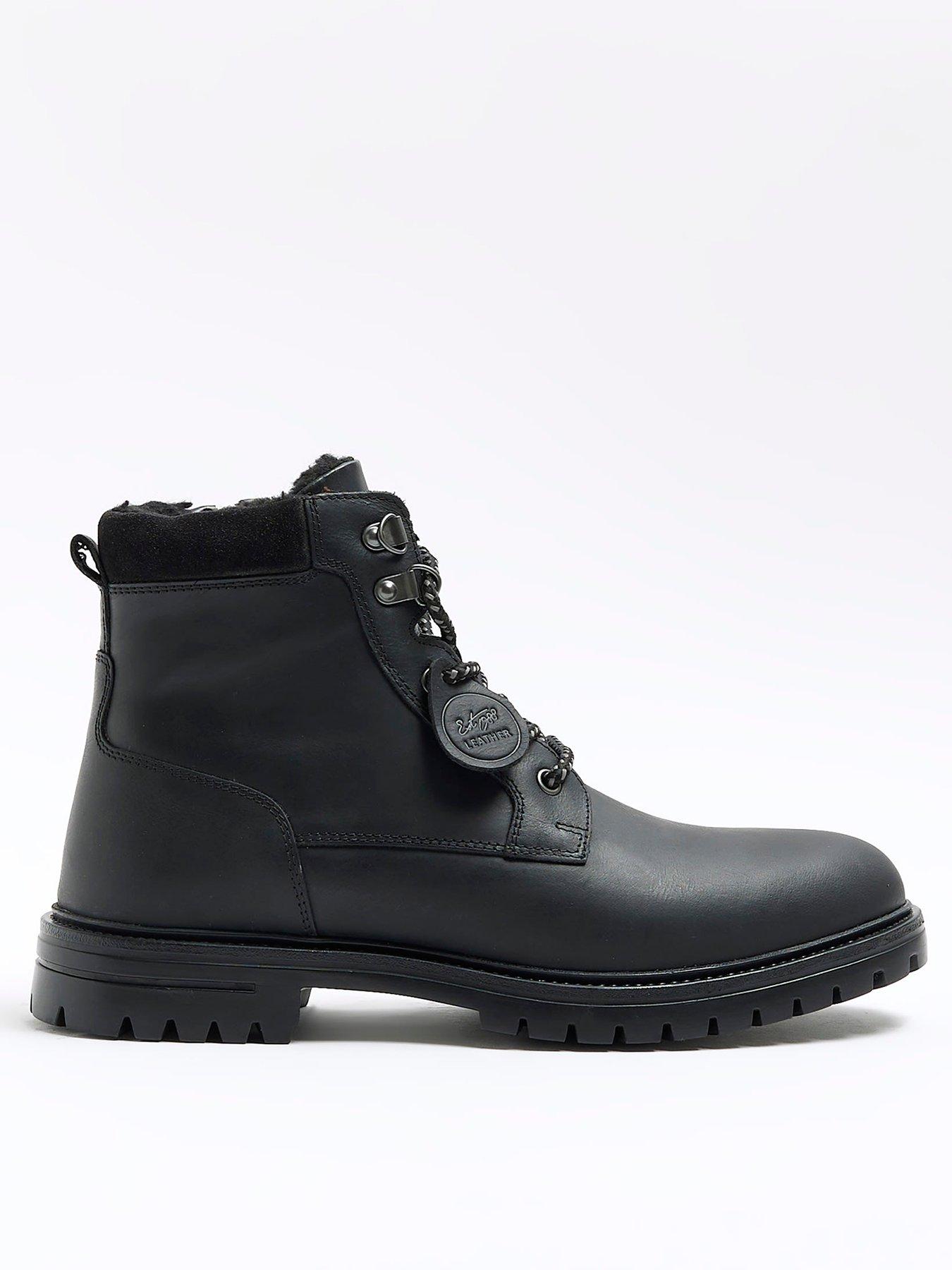 Lace up boots river island hotsell