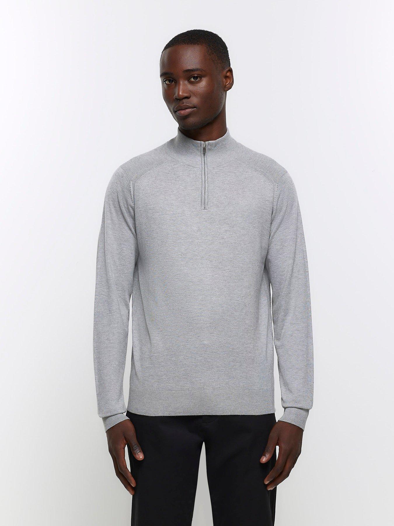 River island best sale zip polo