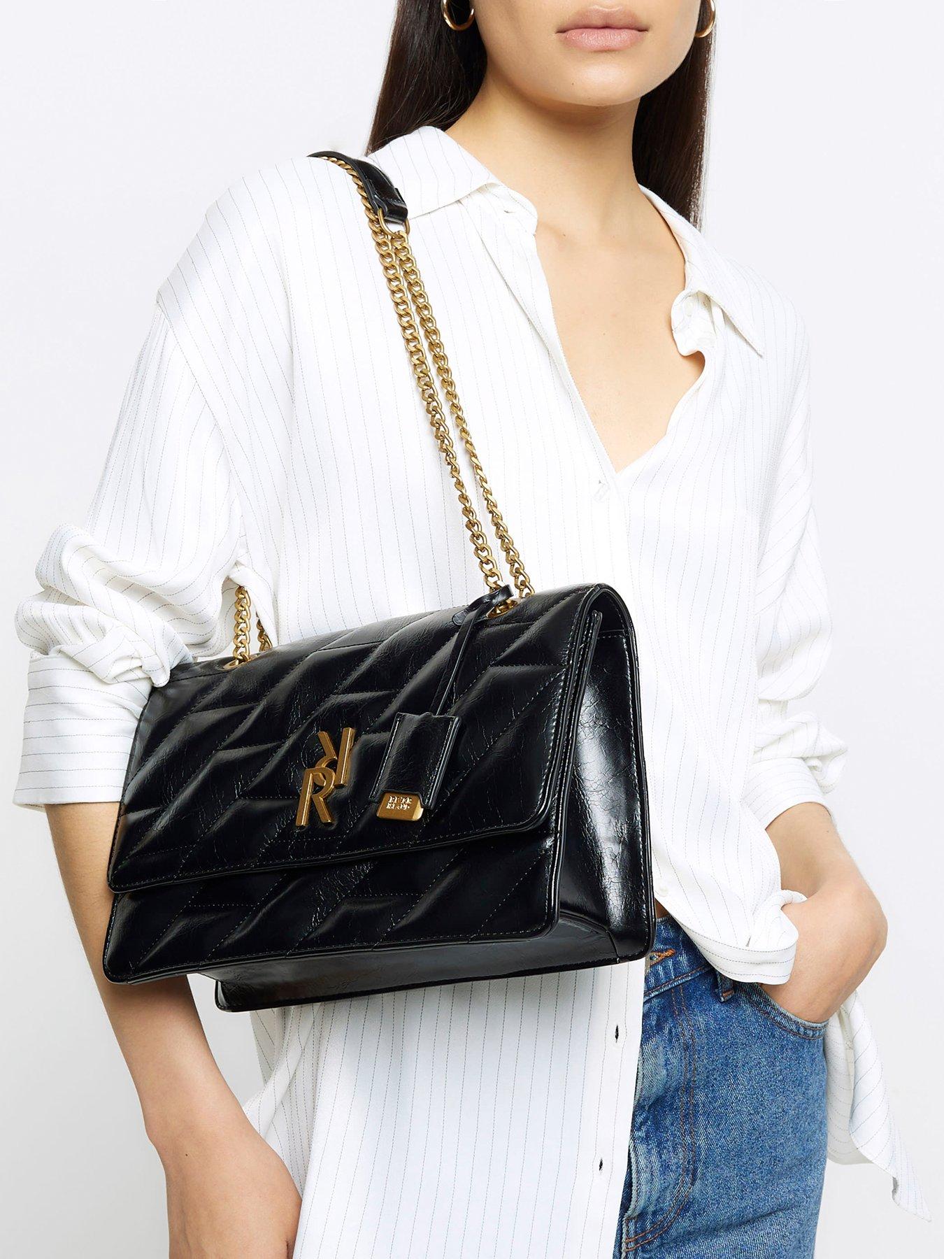 Black river island online shoulder bag