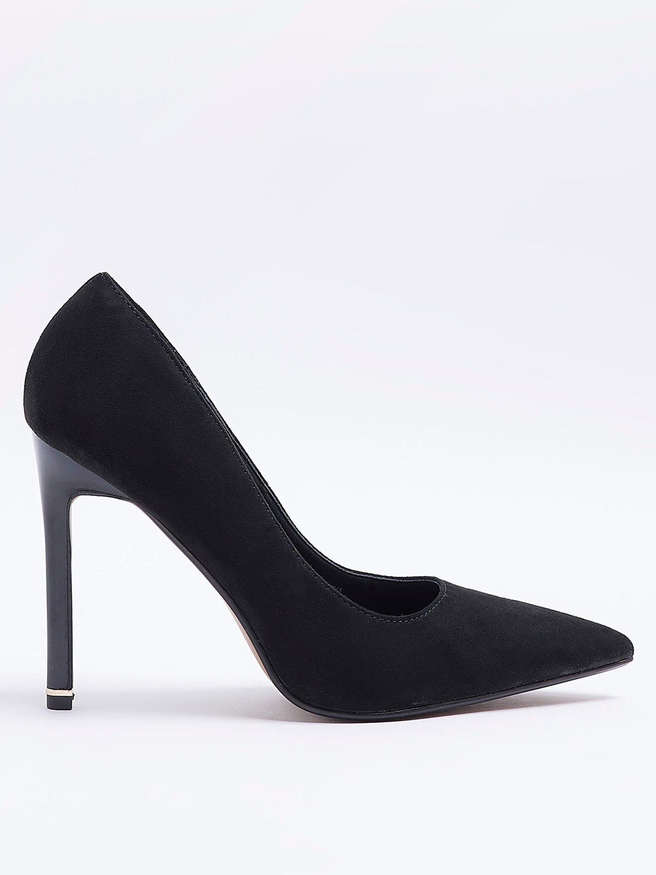 River Island High Heel Court Shoes - Black | littlewoods.com