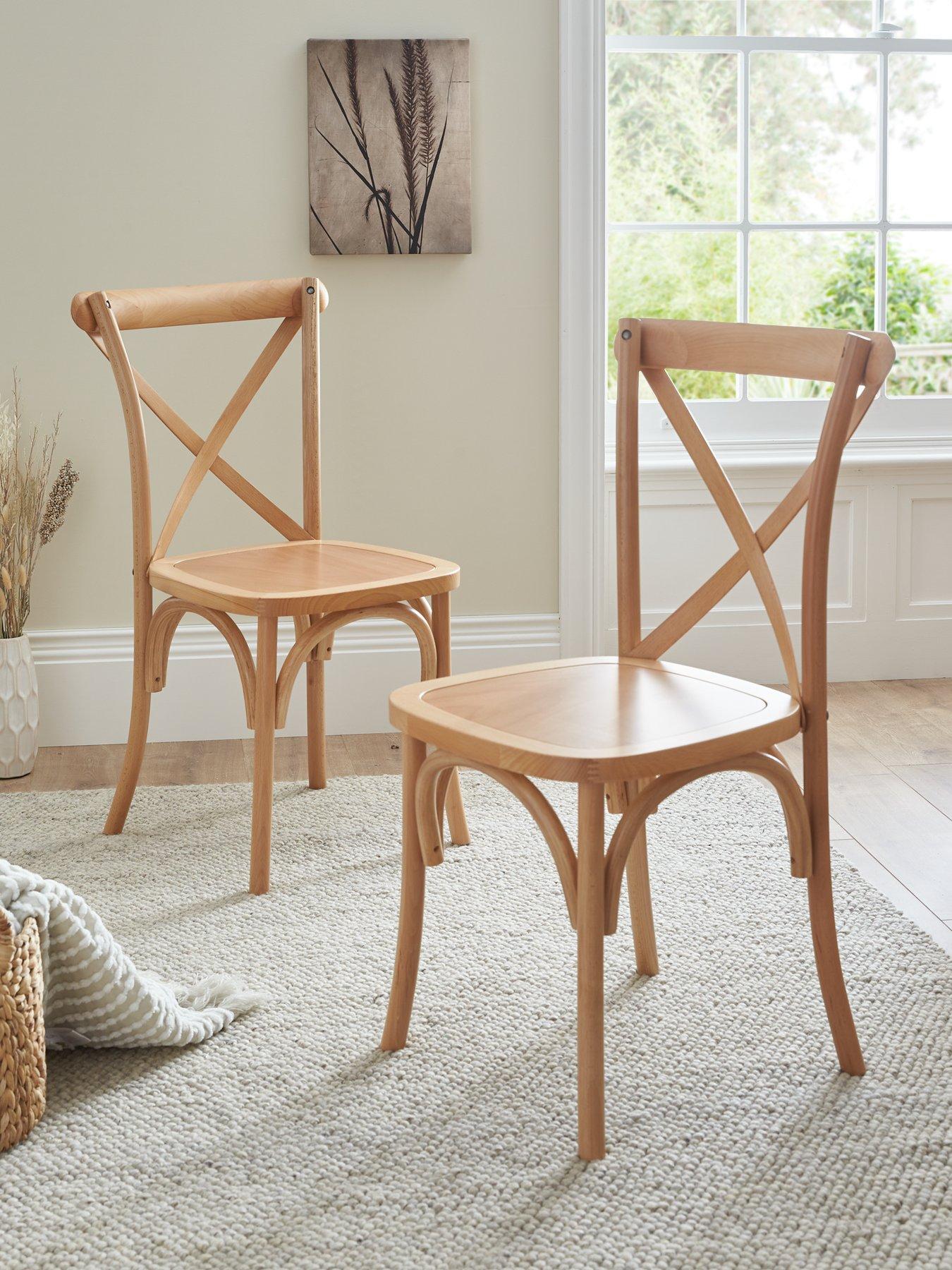 Very Home Pair of Bobbin Bistro Dining Chairs