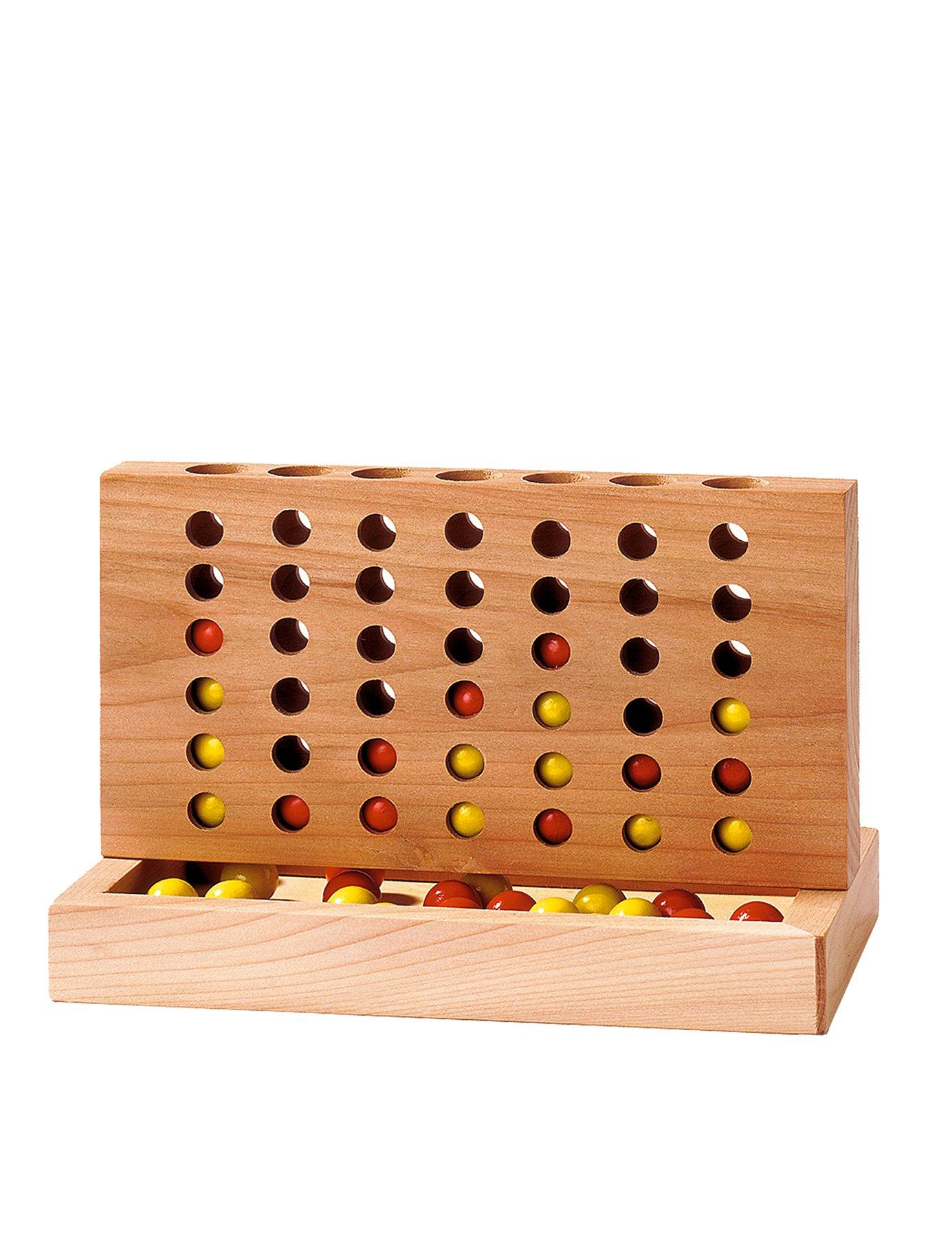 Image 1 of 1 of Goki Wooden Four in a Row - 15.5 x 8.5 x 10 cm