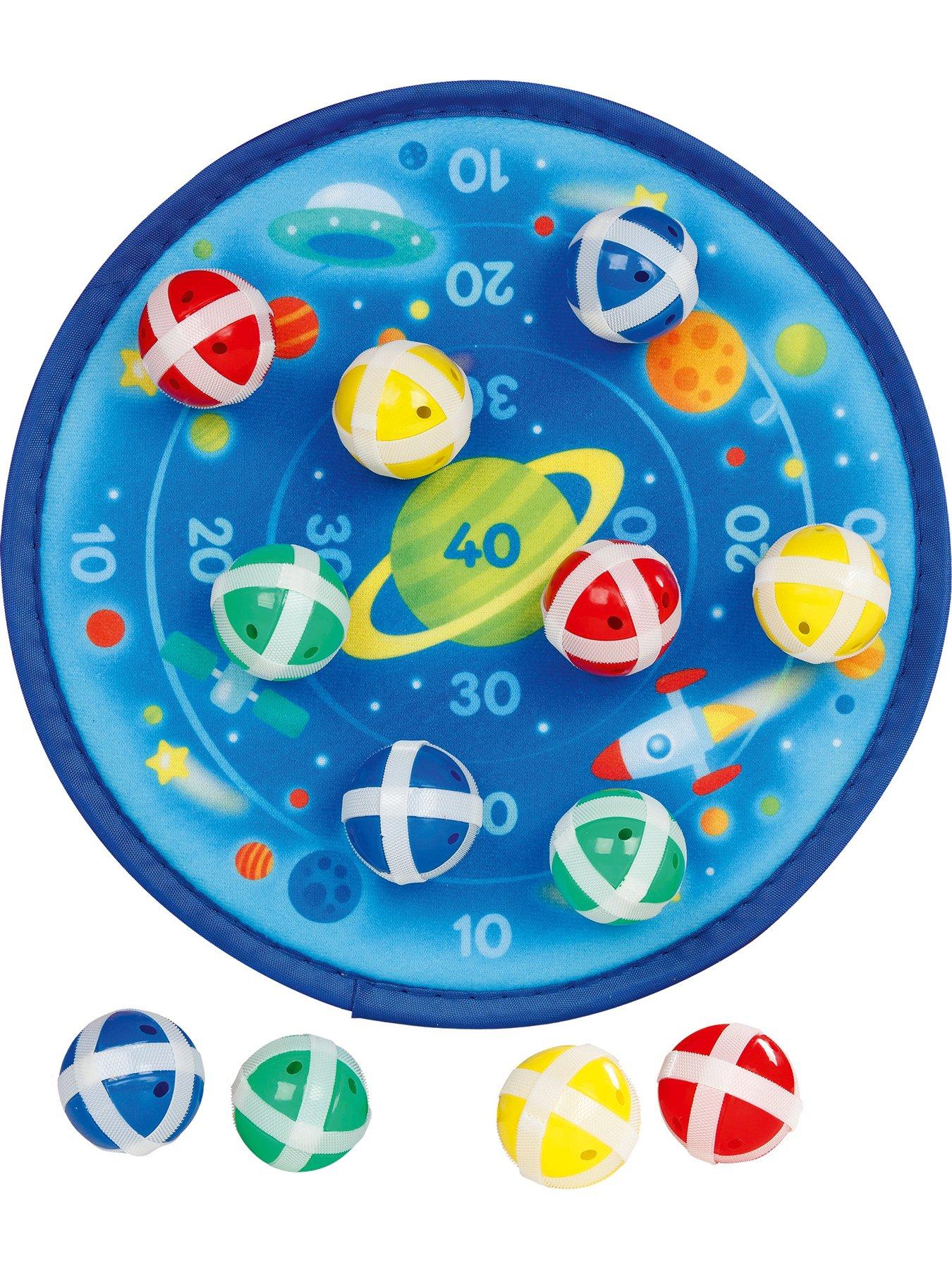 Goki Hook and Loop Space Game with 12 Balls - 25 cm Diameter