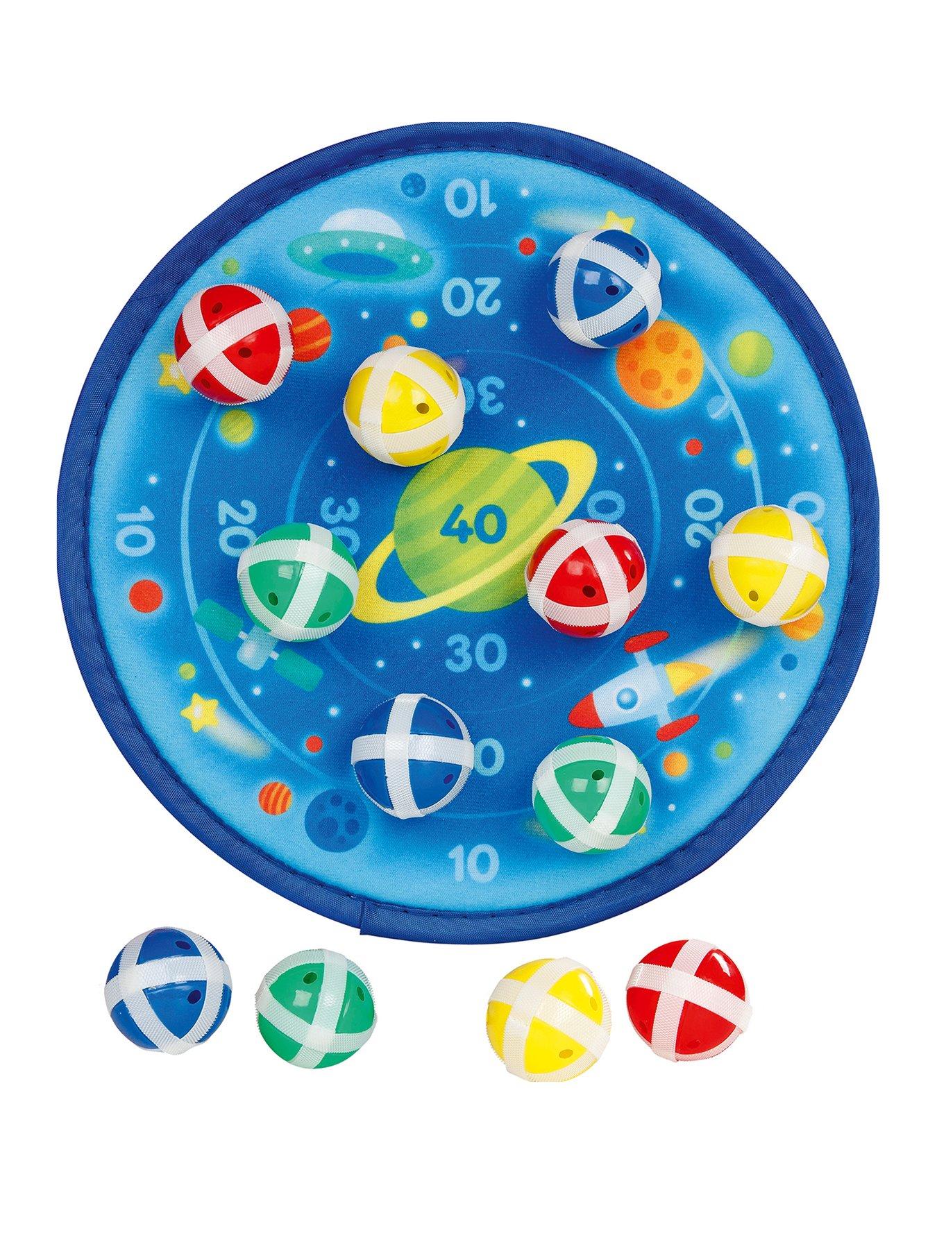  image of goki-hook-and-loop-space-game-with-12-velcro-balls