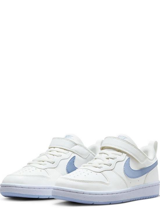 stillFront image of nike-younger-girls-court-borough-low-recraft-trainers